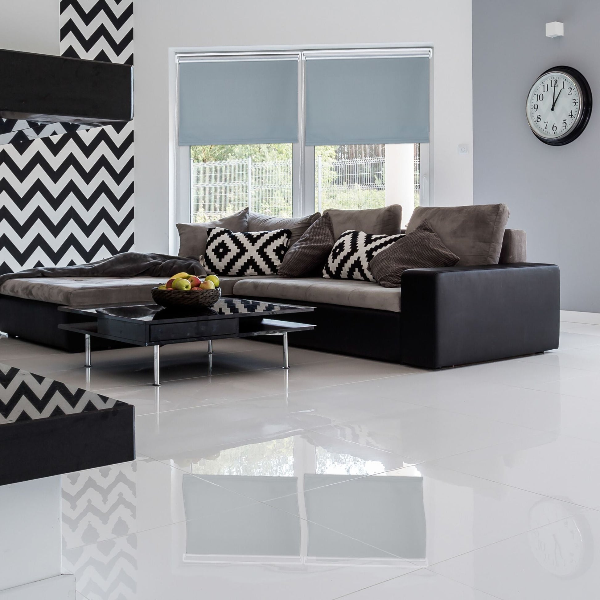 Thermorollo 70x220cm Weiss-Silber-Grau von Relaxdays