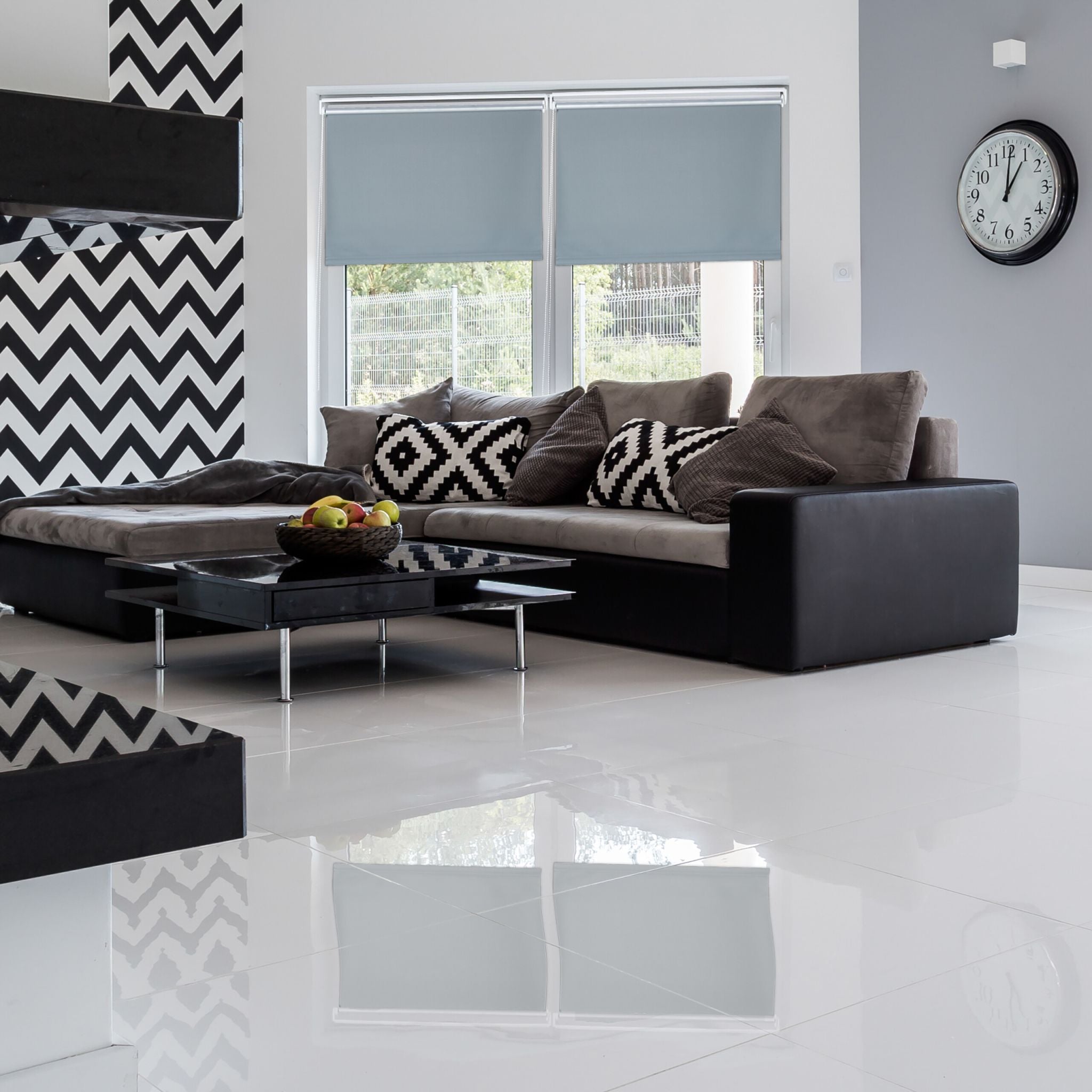 Thermorollo 90x220cm Weiss-Silber-Grau von Relaxdays