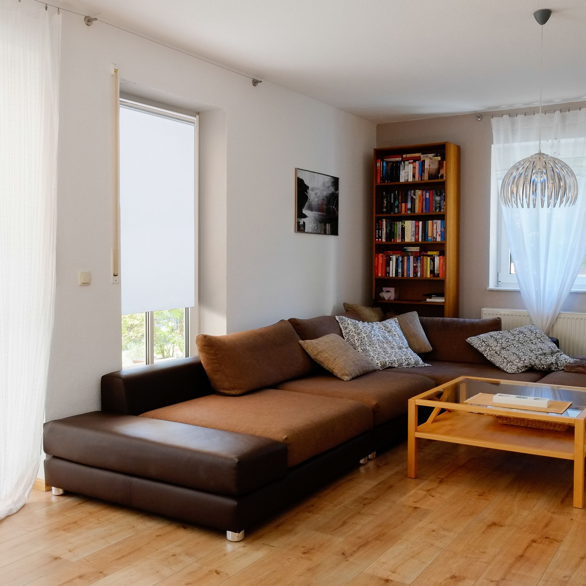 Thermorollo 100x160cm Weiss-Silber von Relaxdays