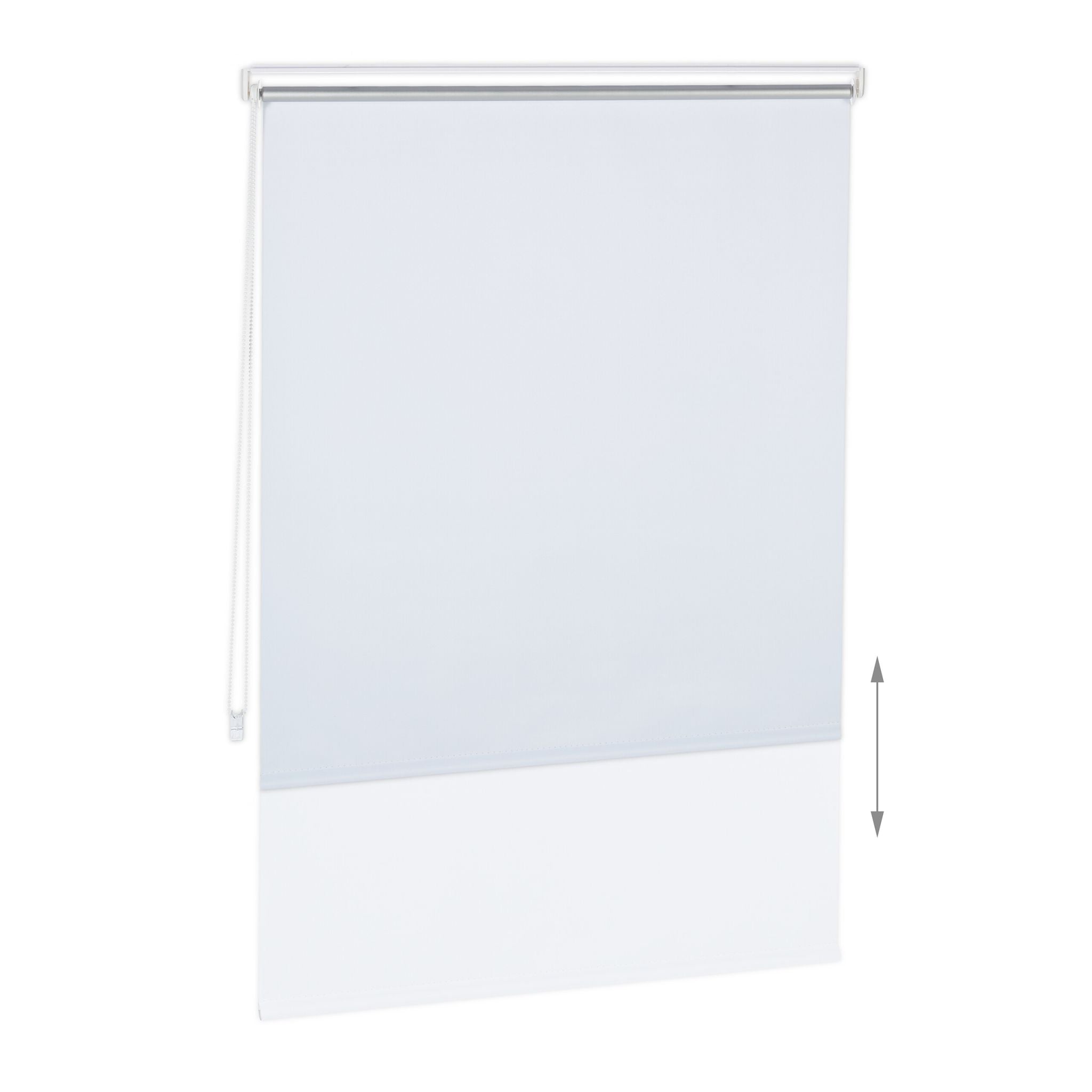 Thermorollo 100x160cm Weiss-Silber von Relaxdays