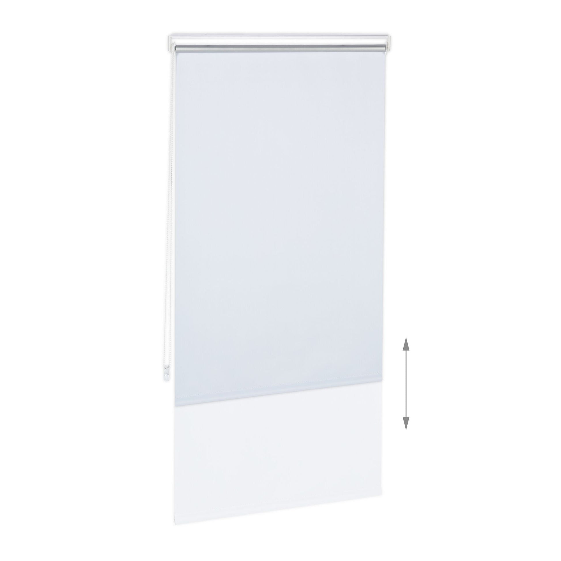 Thermorollo 80x220cm Weiss-Silber von Relaxdays