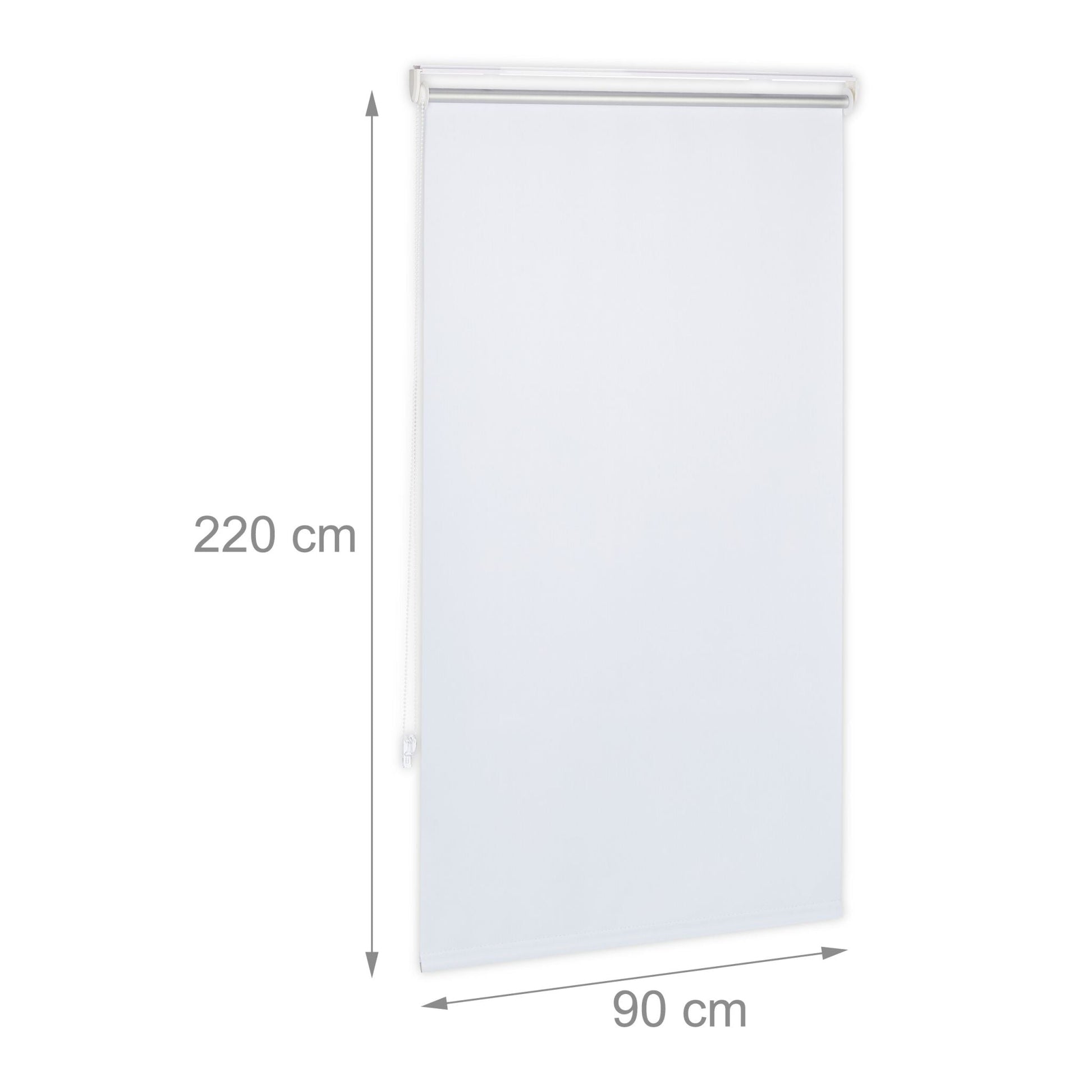 Thermorollo 220cm Weiss-Silber von Relaxdays