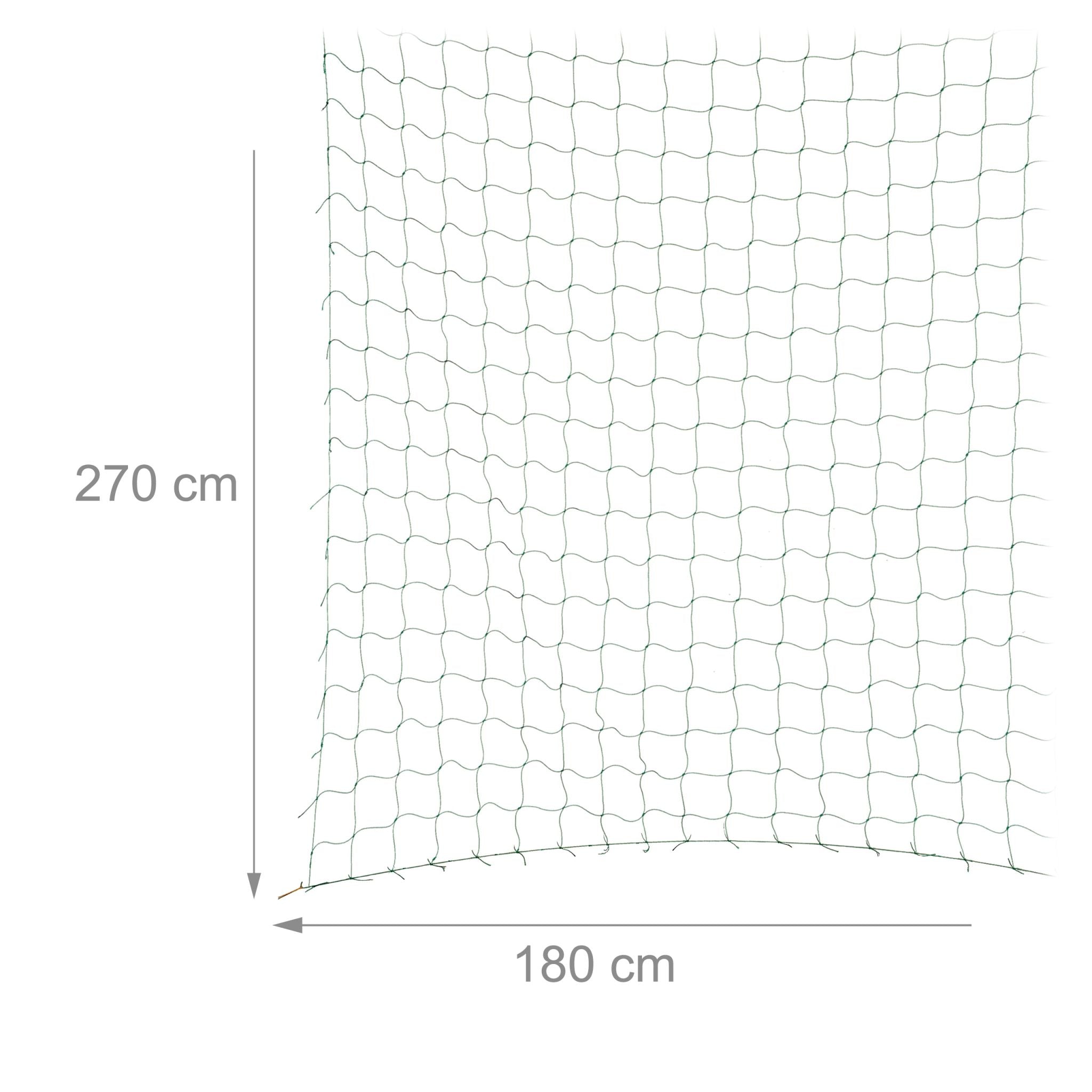 4er-Set Ranknetz 180 x 270cm Grün