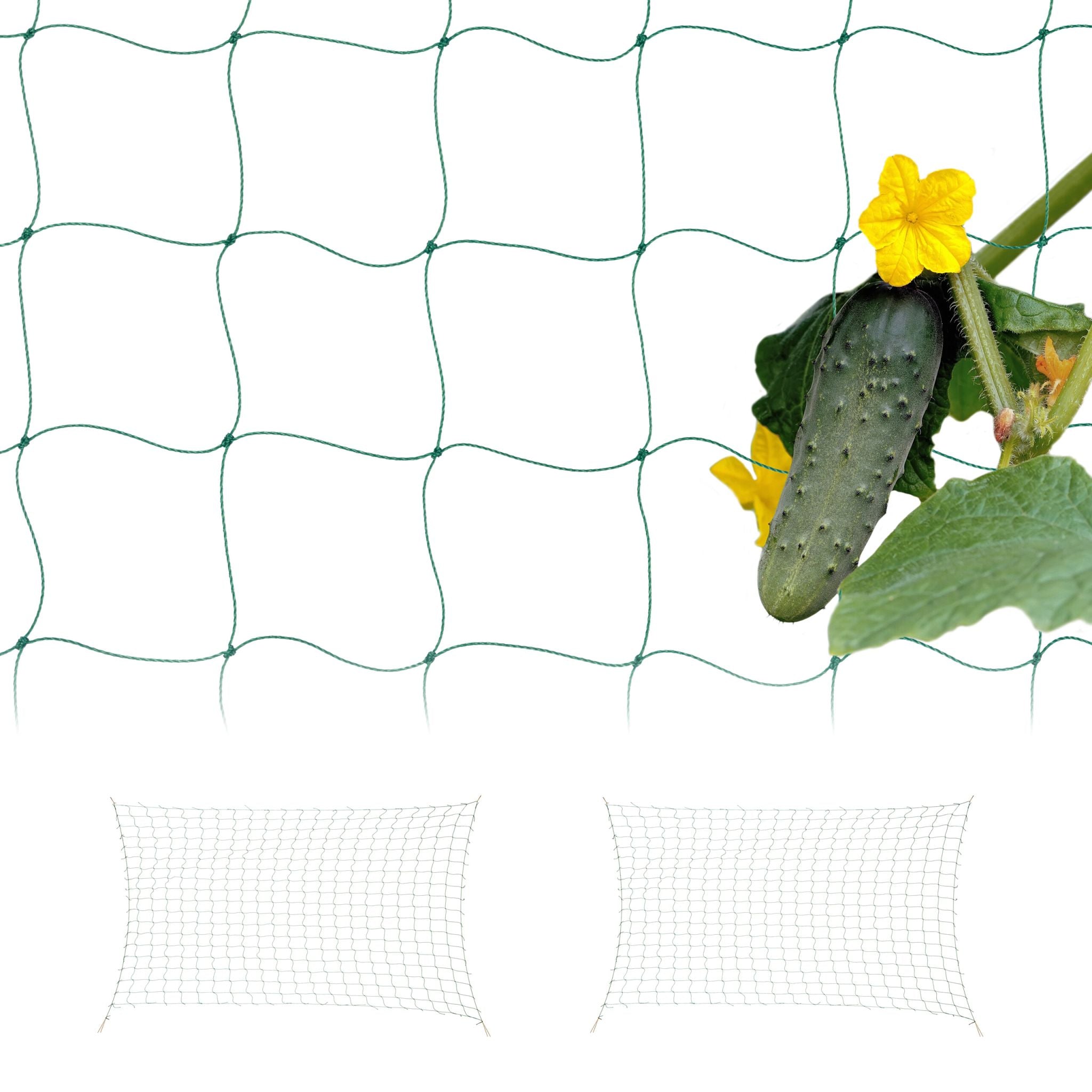 Ranknetz 180 x 500cm 3er-Set Grün von Relaxdays