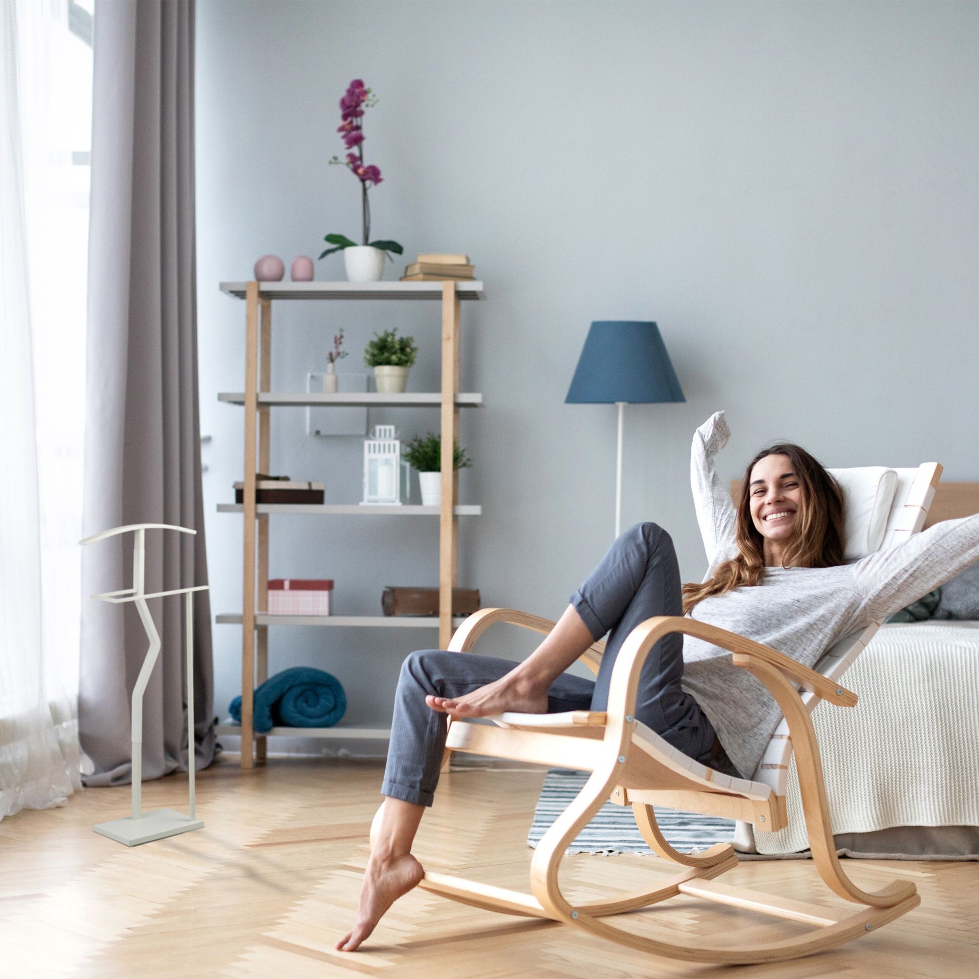 Herrendiener Weiss von Relaxdays