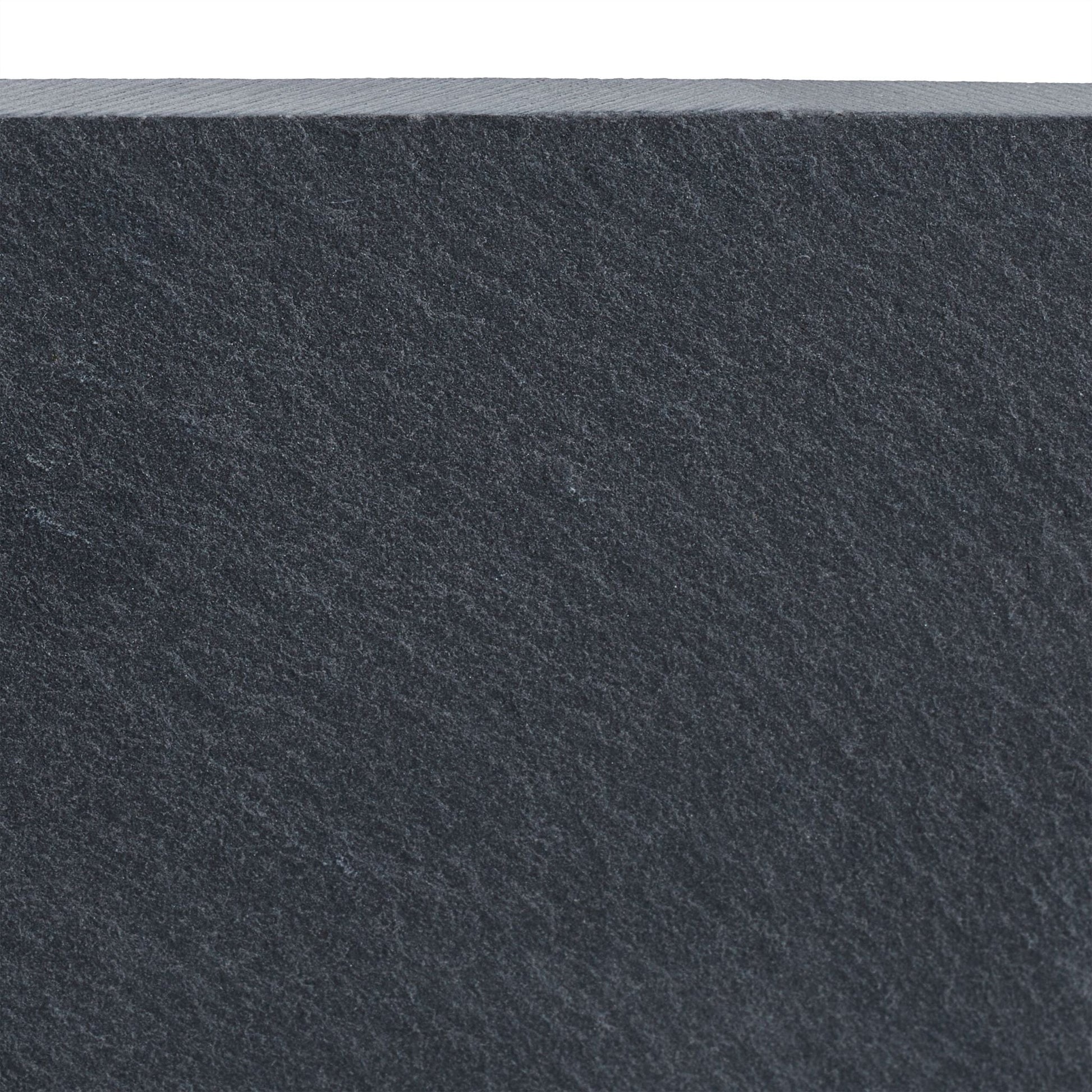Schiefer Untersetzer 8er-Set Anthrazit-Schwarz von Relaxdays