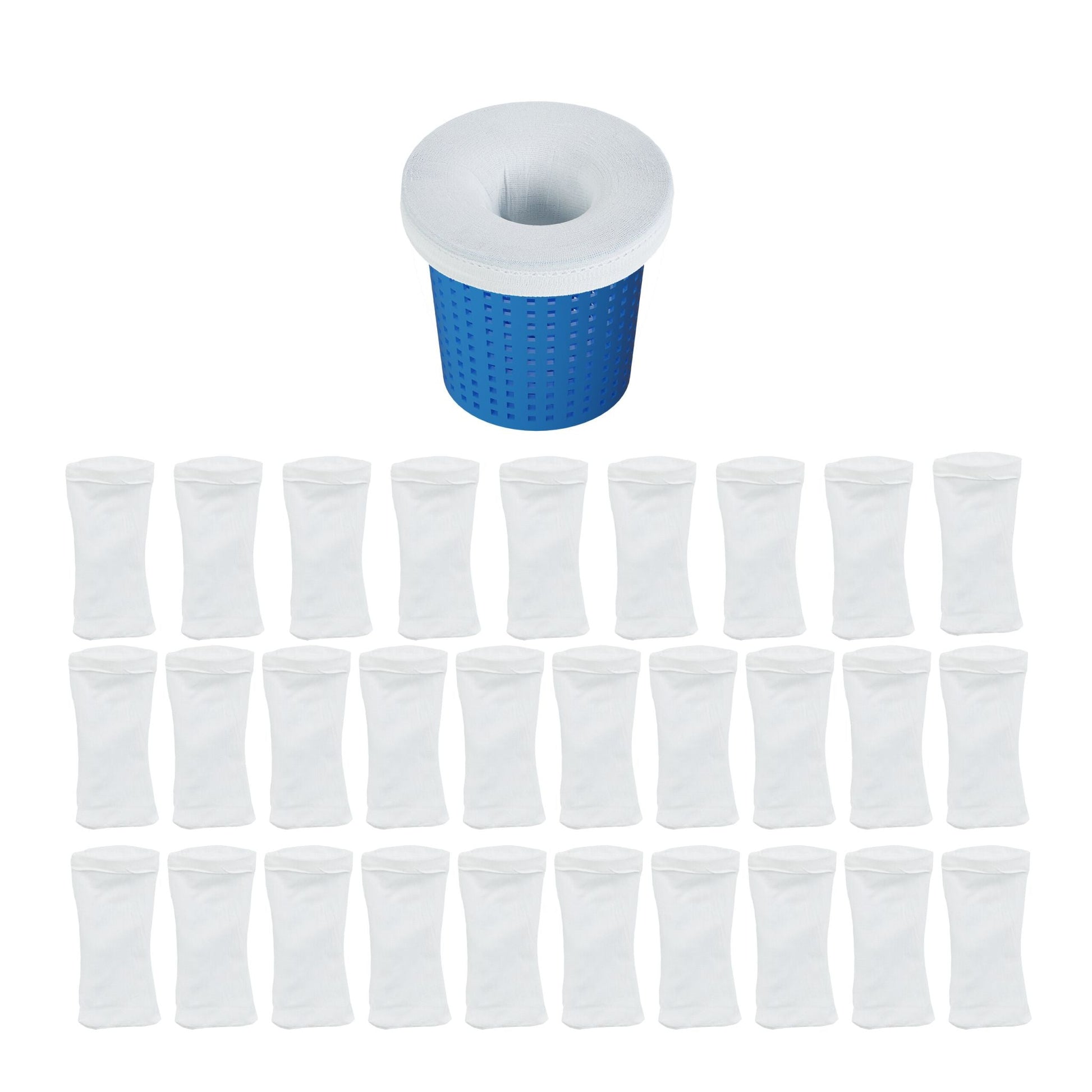 Pool Skimmer Socken 30er-Set Weiss von Relaxdays