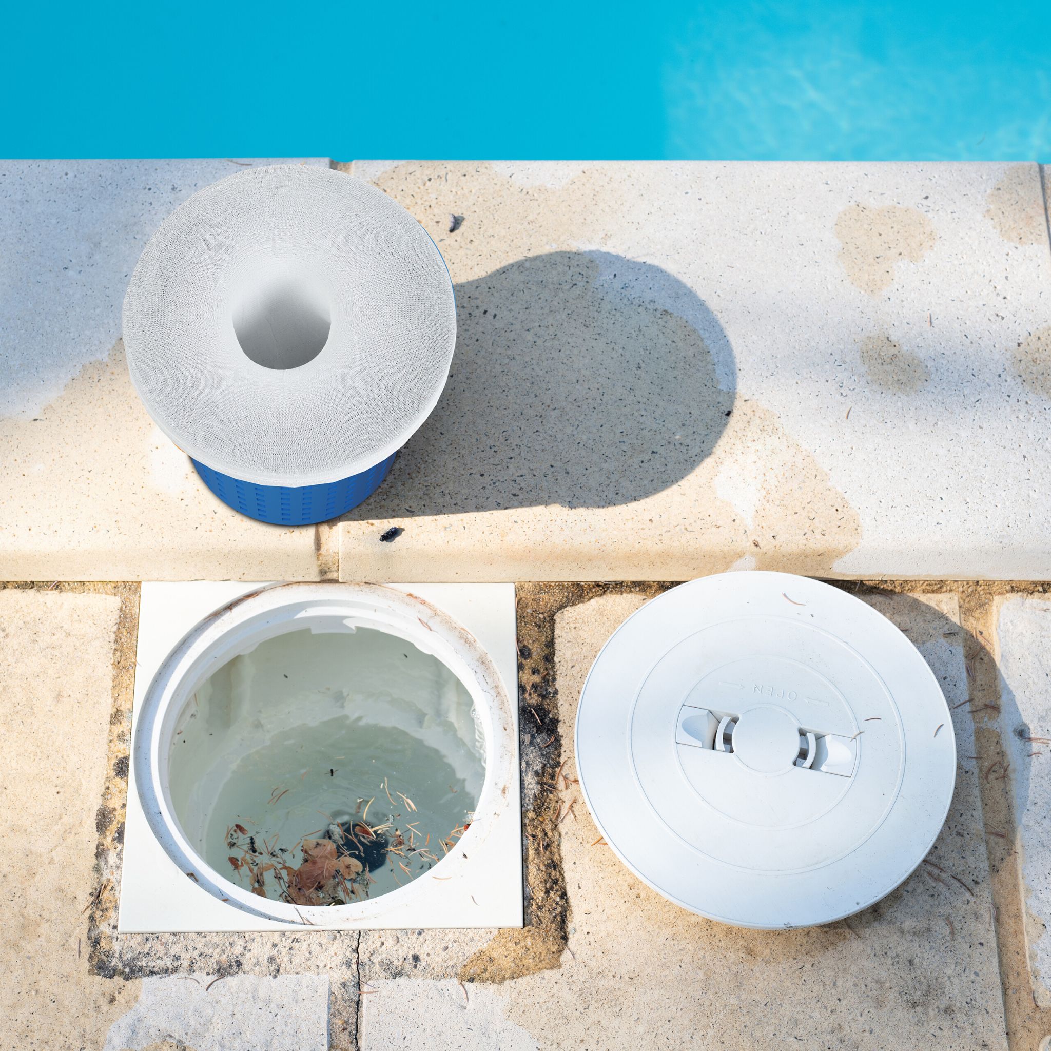Pool Skimmer Socken 30er-Set Weiss von Relaxdays