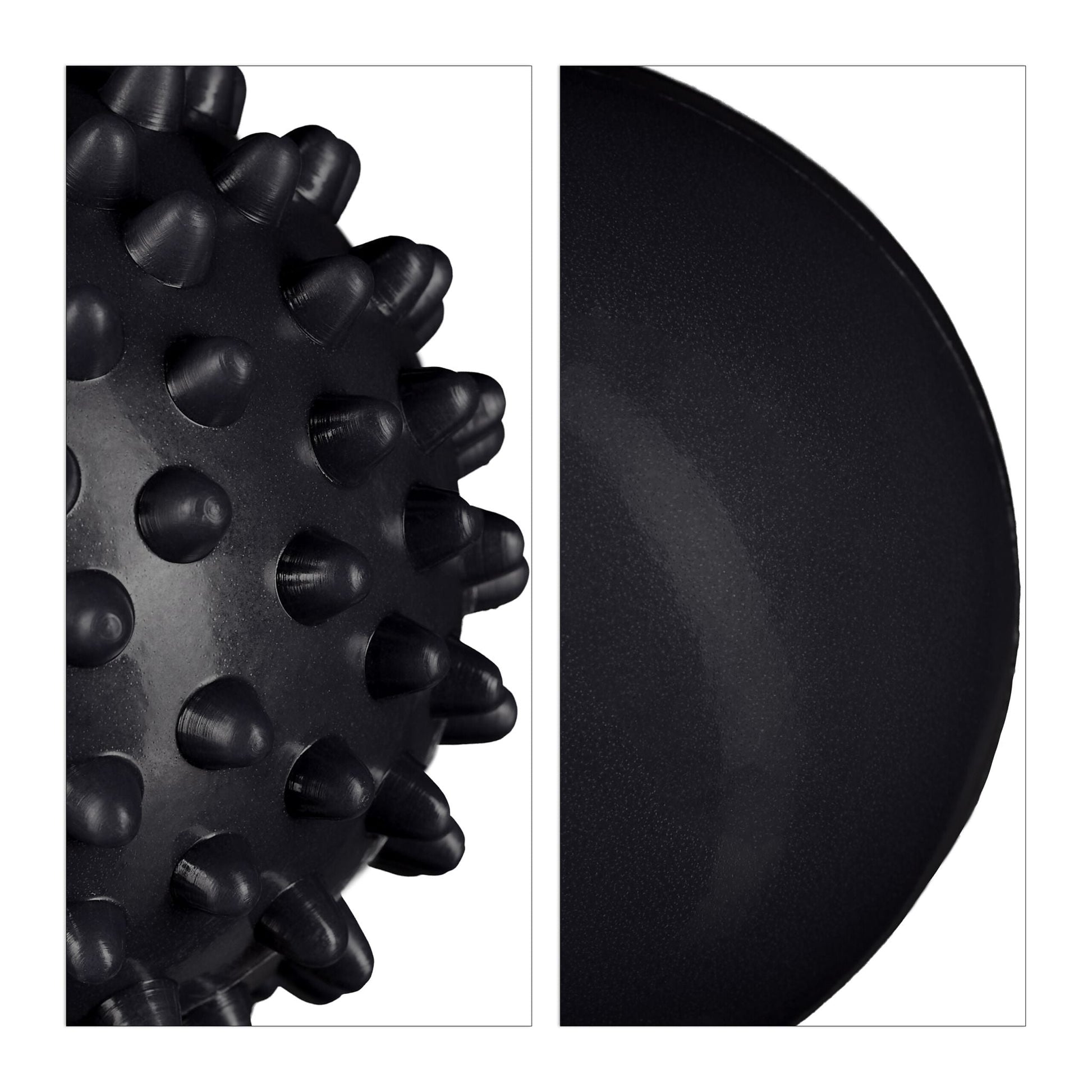 Massageball 4er-Set Schwarz von Relaxdays