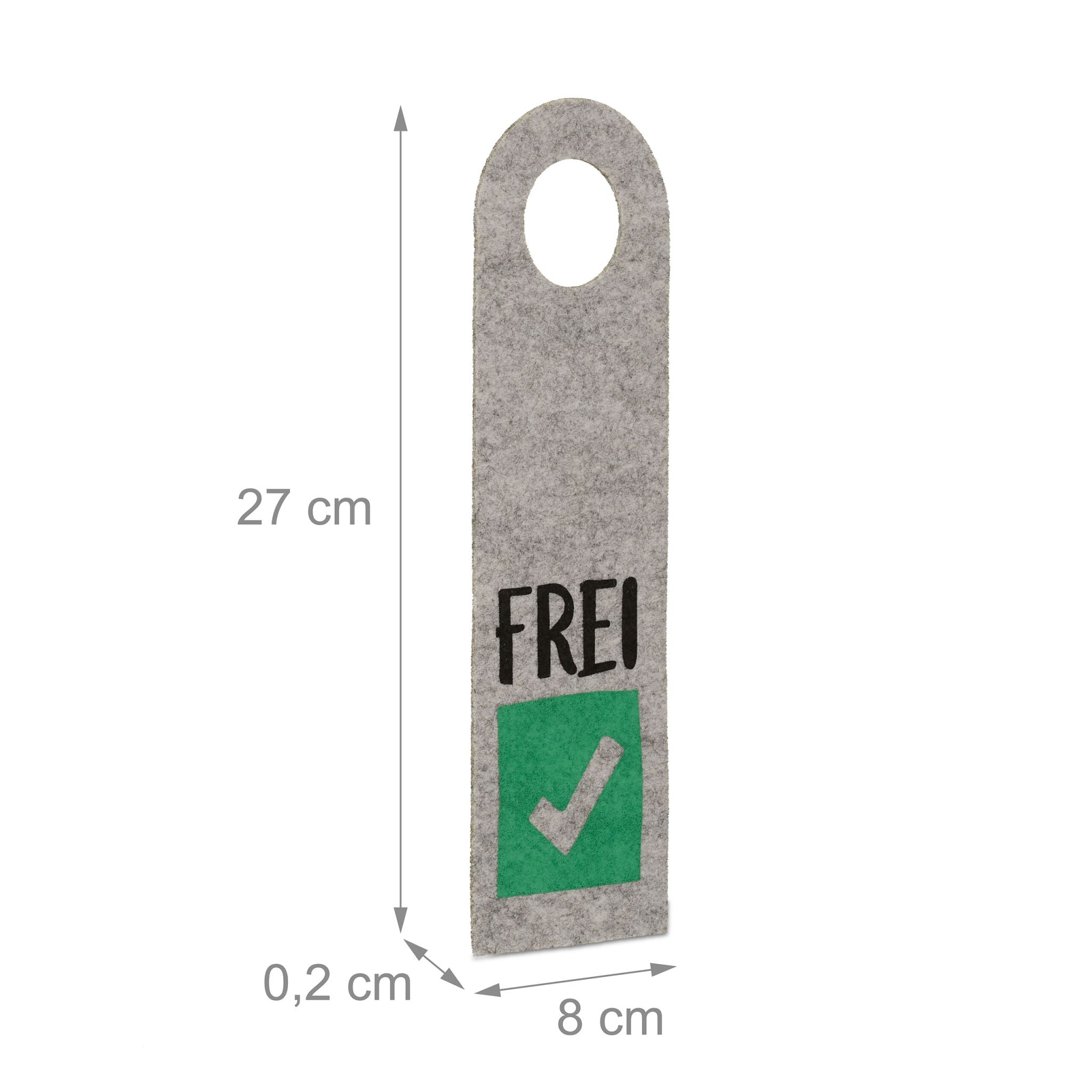 Türschild Besetzt Frei 10er-Set Grün-Rot-Grau von Relaxdays