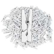 Mini Holzklammern 400er-Set Weiss von Relaxdays