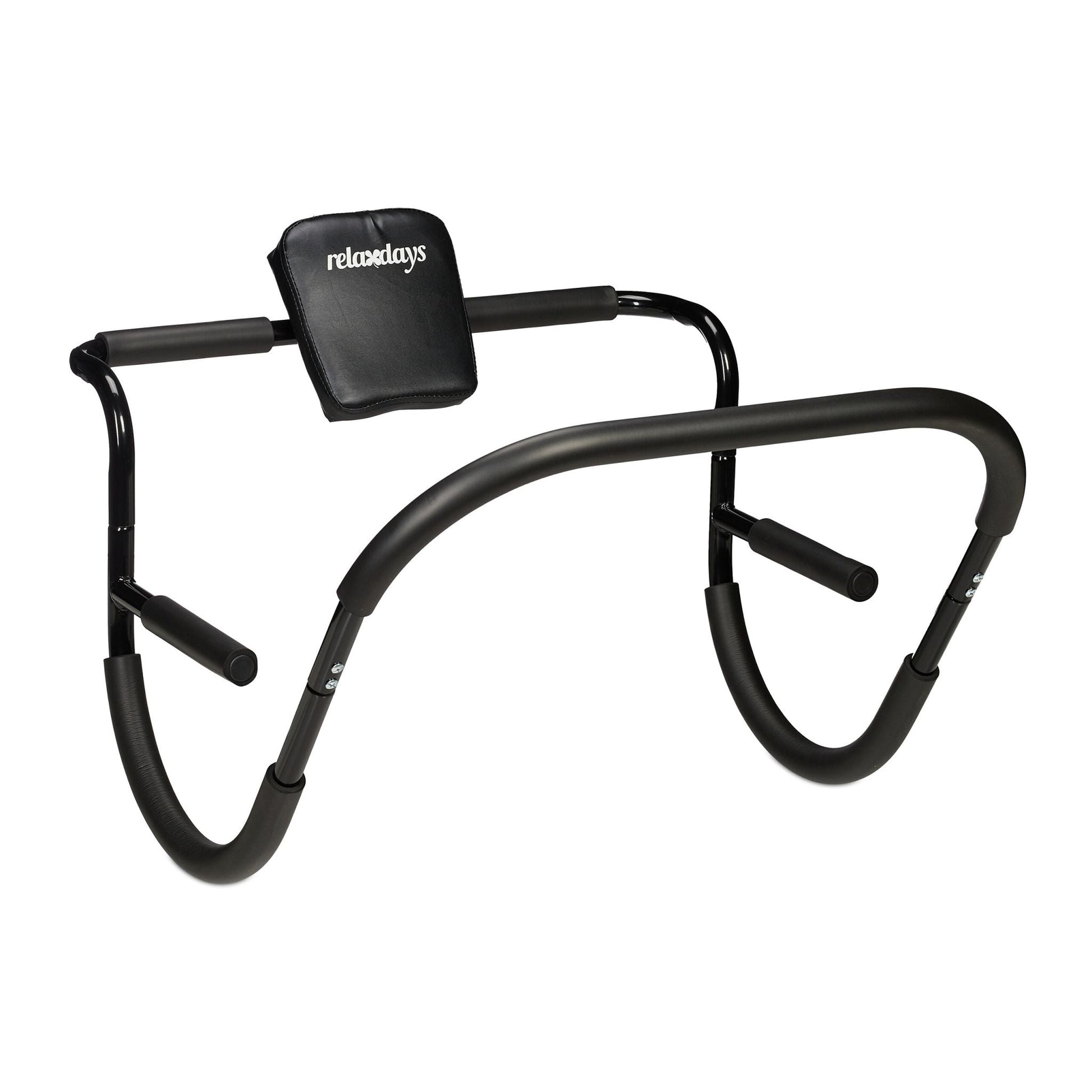 Bauchtrainer AB Roller Schwarz Schwarz von Relaxdays