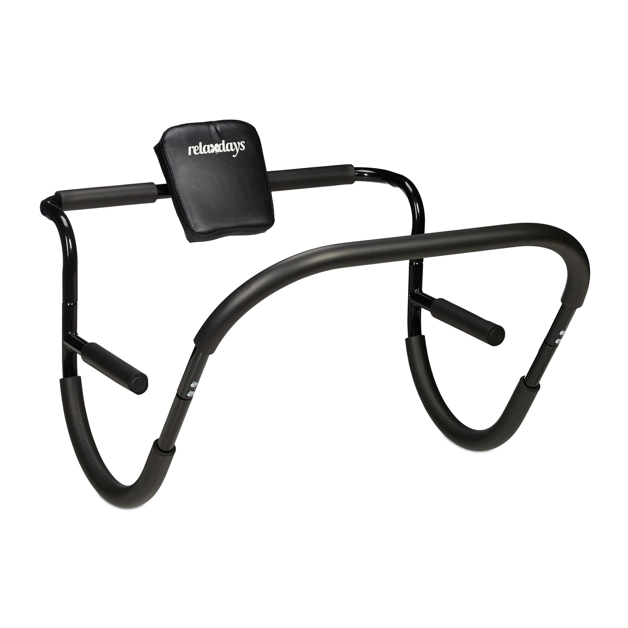 Bauchtrainer AB Roller Schwarz Schwarz von Relaxdays