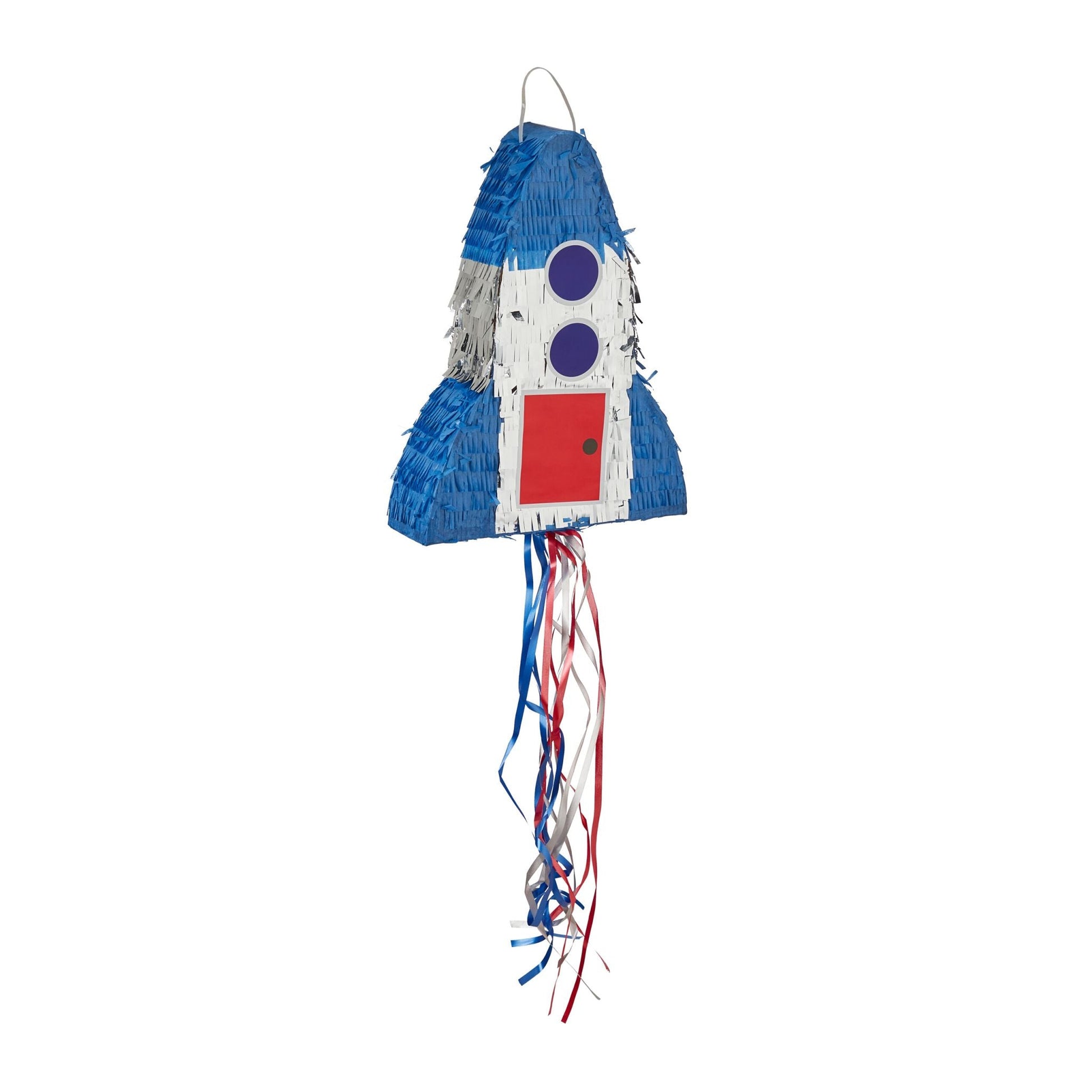 Pinata Raketen Blau-Rot-Silber von Relaxdays