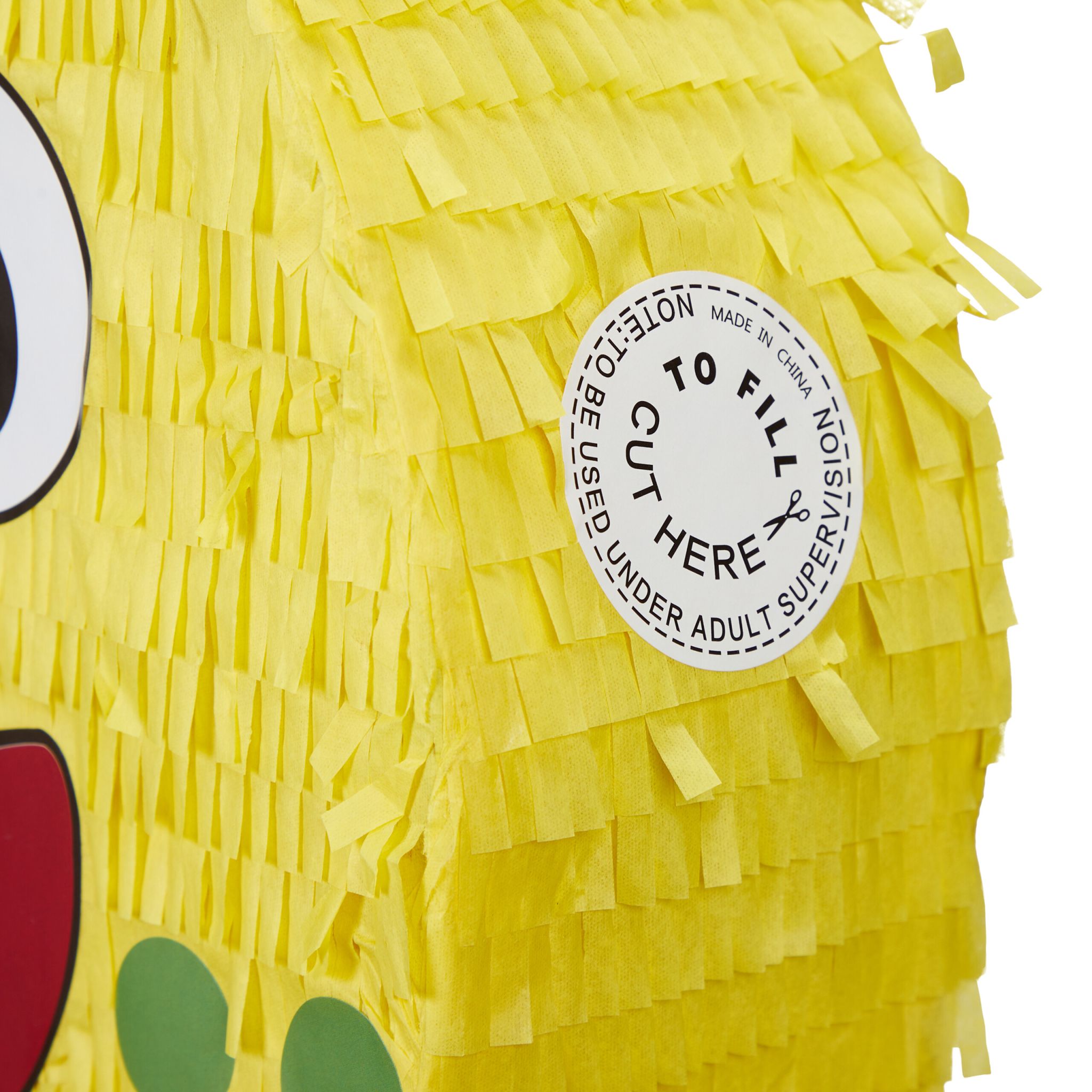 Pinata Monster Gelb-Grün-Rot von Relaxdays