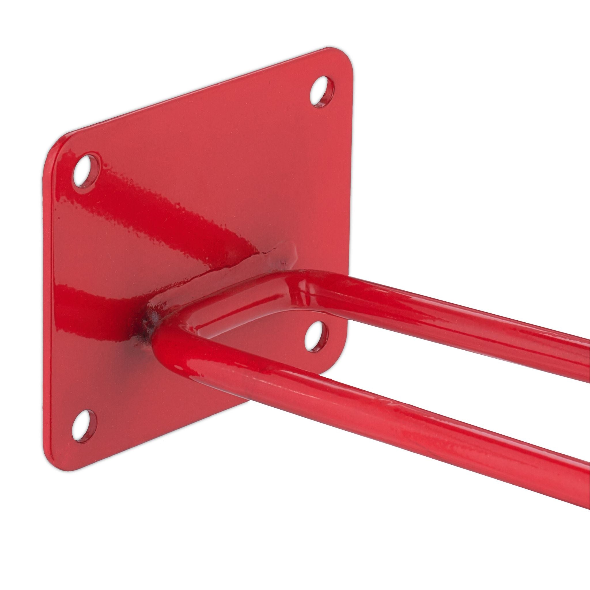 Gerätehalter Stahl Rot-Schwarz von Relaxdays