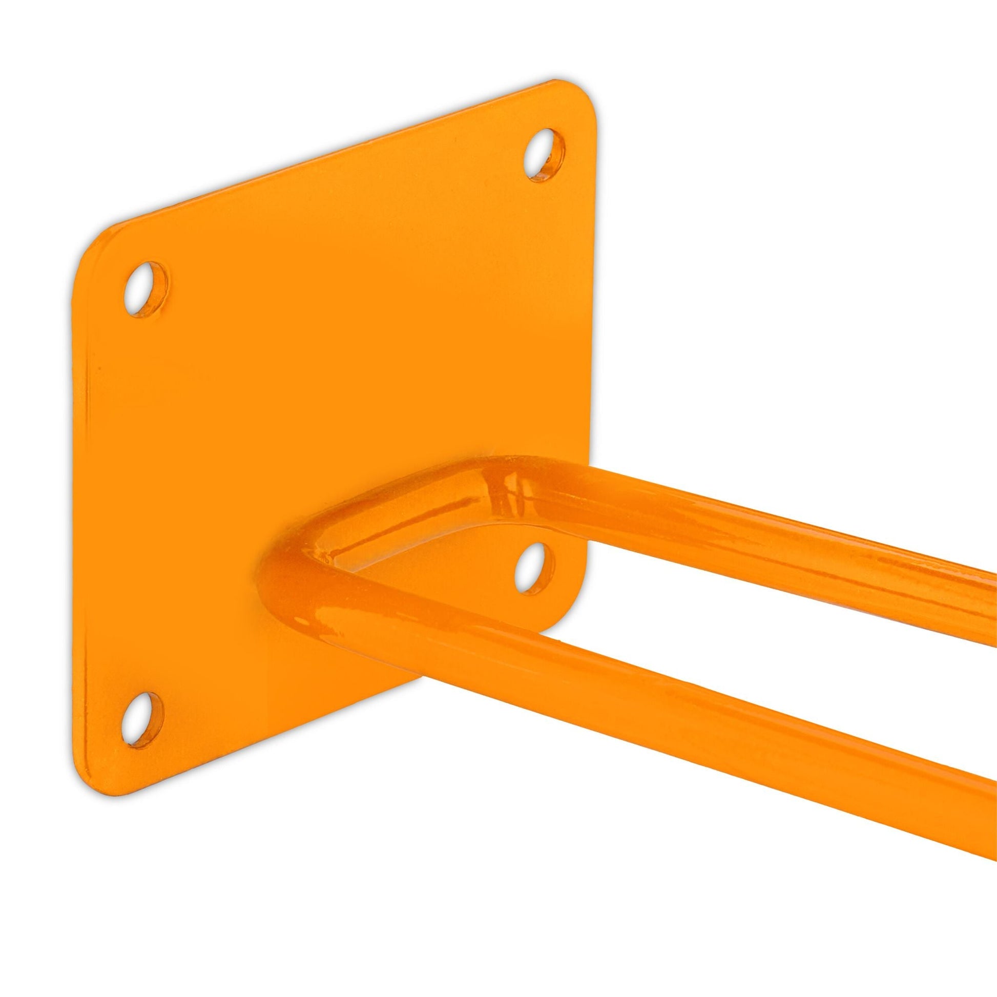 Belastbarer Wandhaken Stahl Orange-Schwarz von Relaxdays