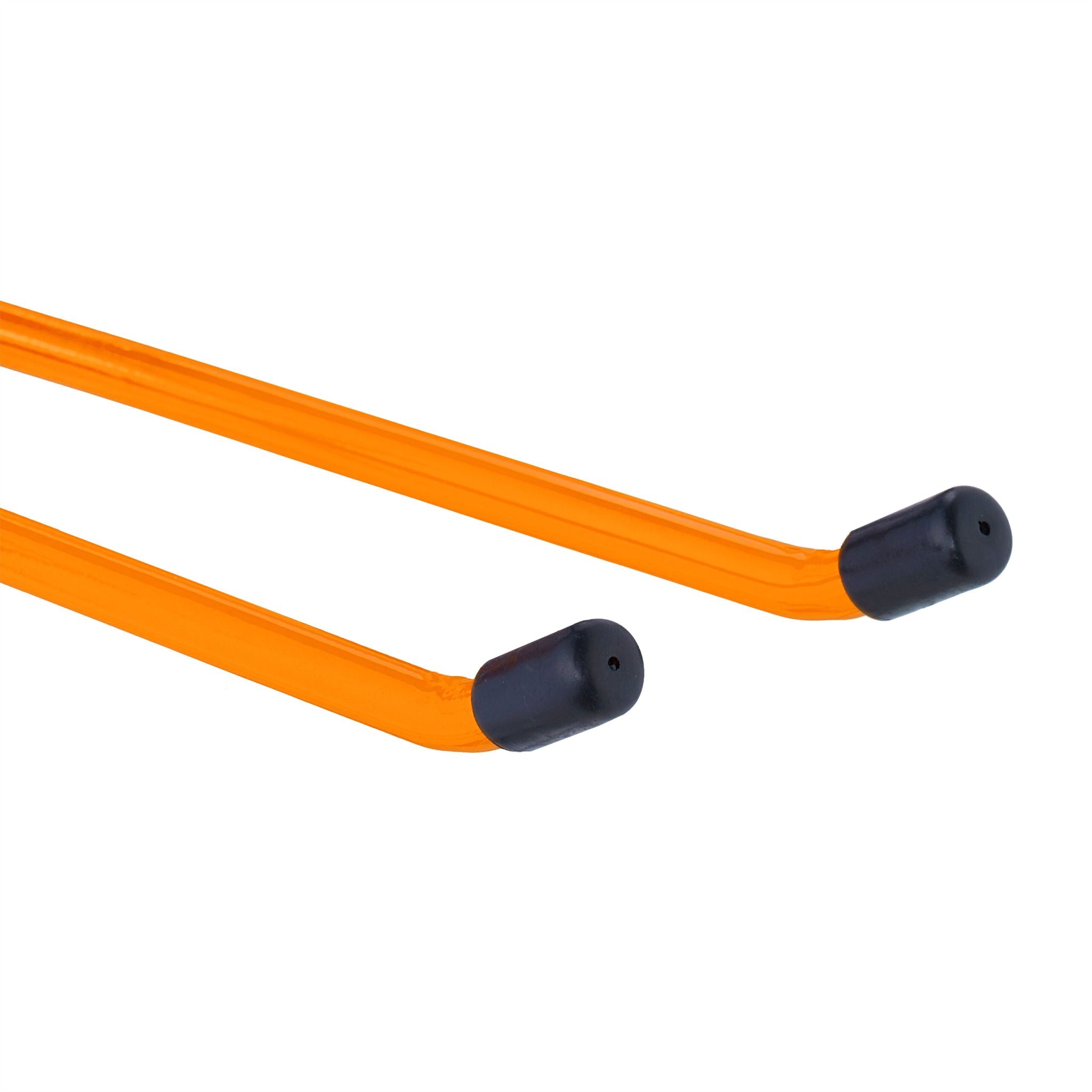Belastbarer Wandhaken Stahl Orange-Schwarz von Relaxdays