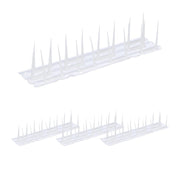 Vogelabwehr Spikes 4er-Set Weiss-Transparent von Relaxdays