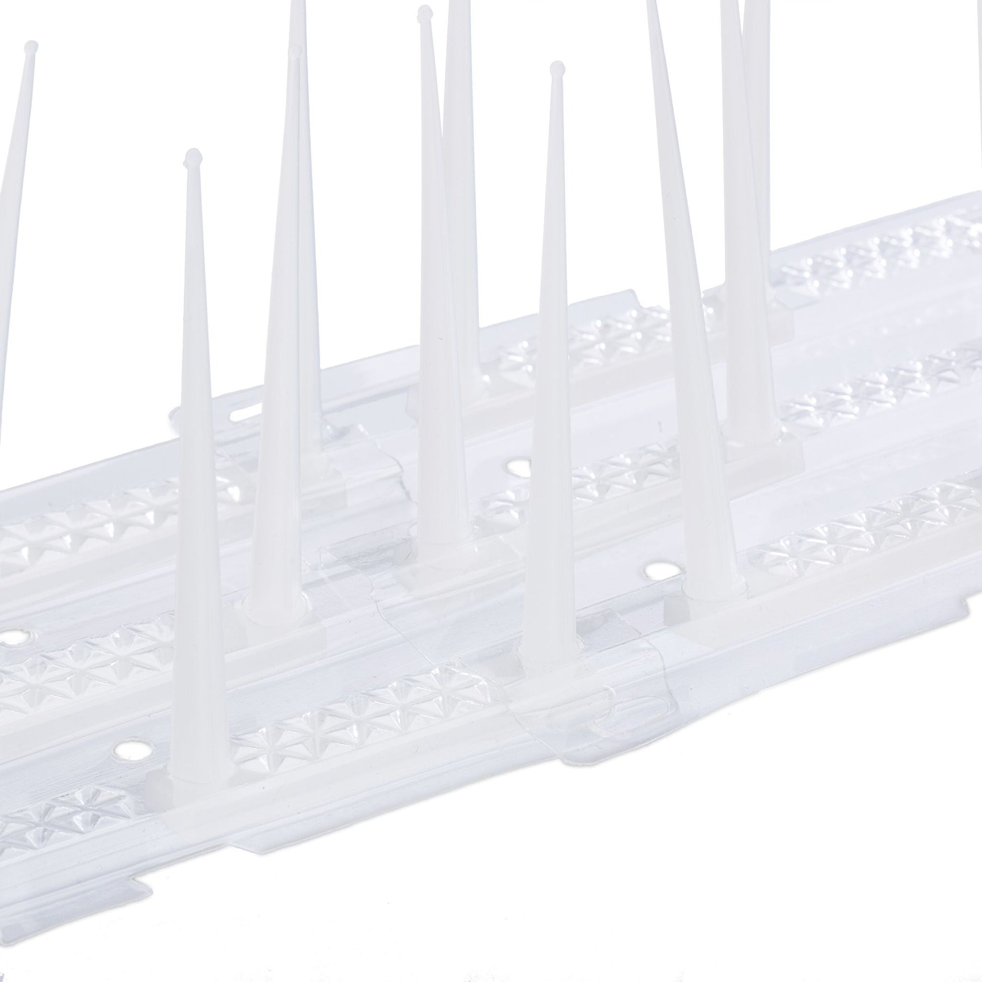 Vogelabwehr Spikes 4er-Set Weiss-Transparent von Relaxdays