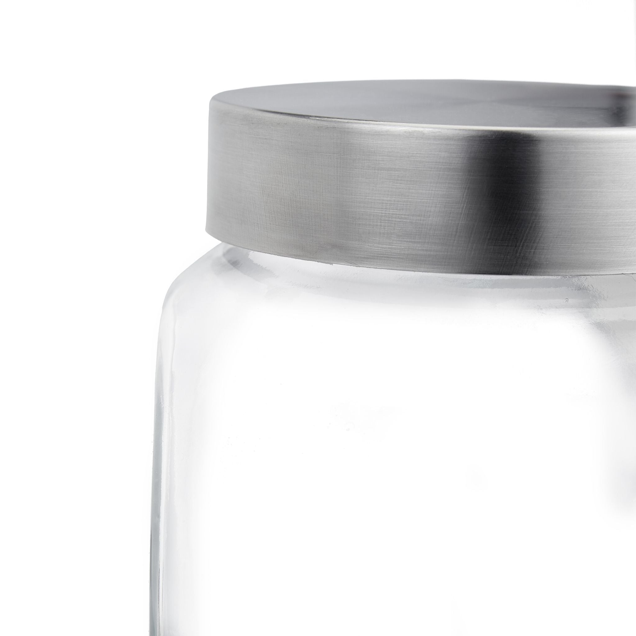 Bonbongläser 3er-Set 1,5L Silber-Transparent von Relaxdays