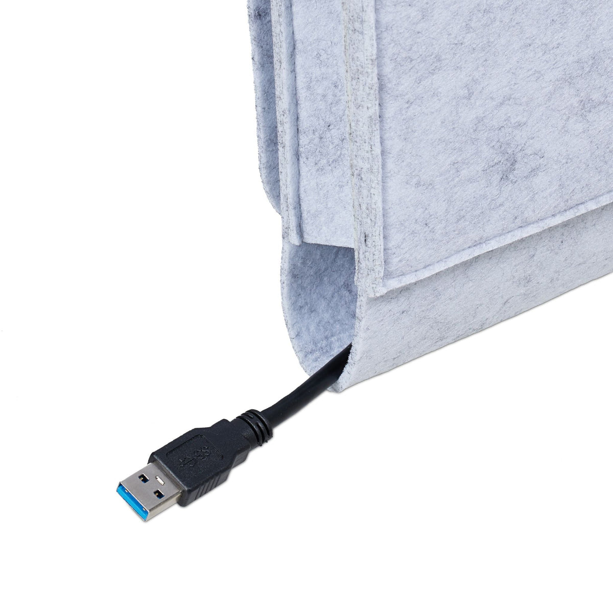 Hellgraue Betttasche 2er-Set Grau von Relaxdays