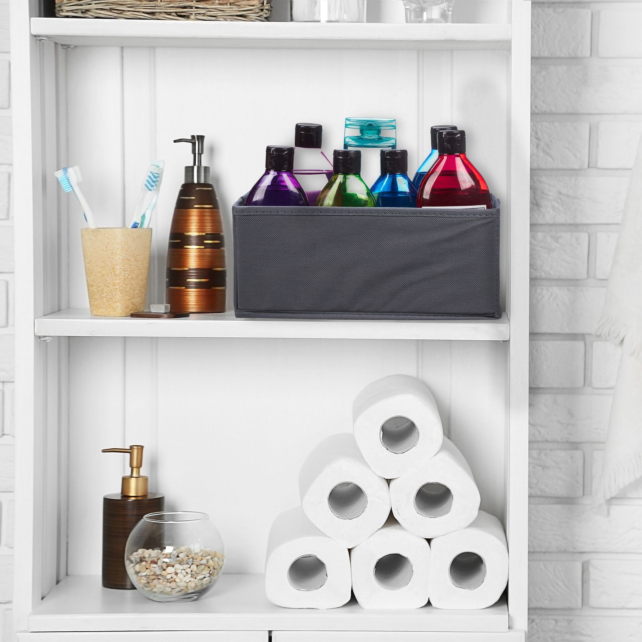 Schubladenorganiser 6er-Set Grau von Relaxdays