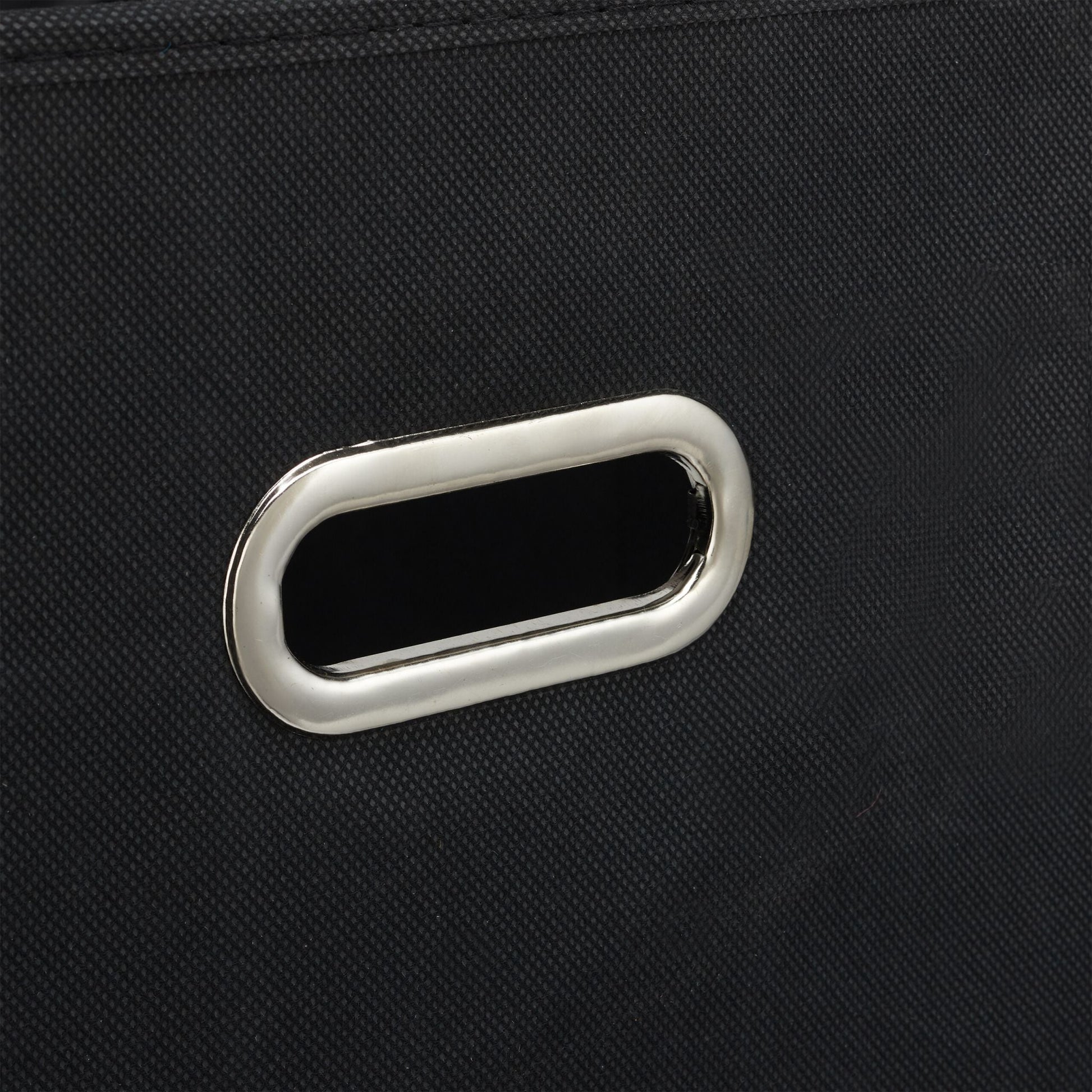 Aufbewahrungsbox 2er-Set Schwarz-Silber von Relaxdays