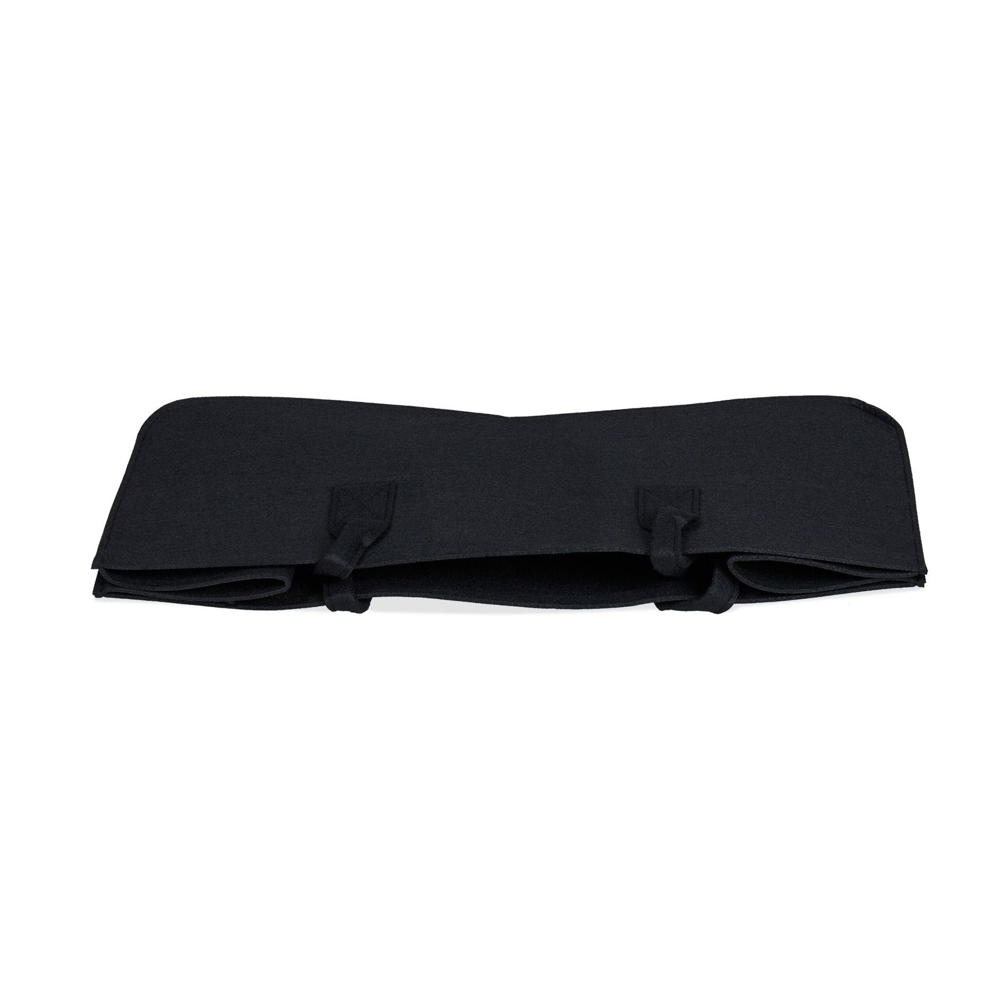 Kaminholztasche Filz 2er-Set Schwarz von Relaxdays