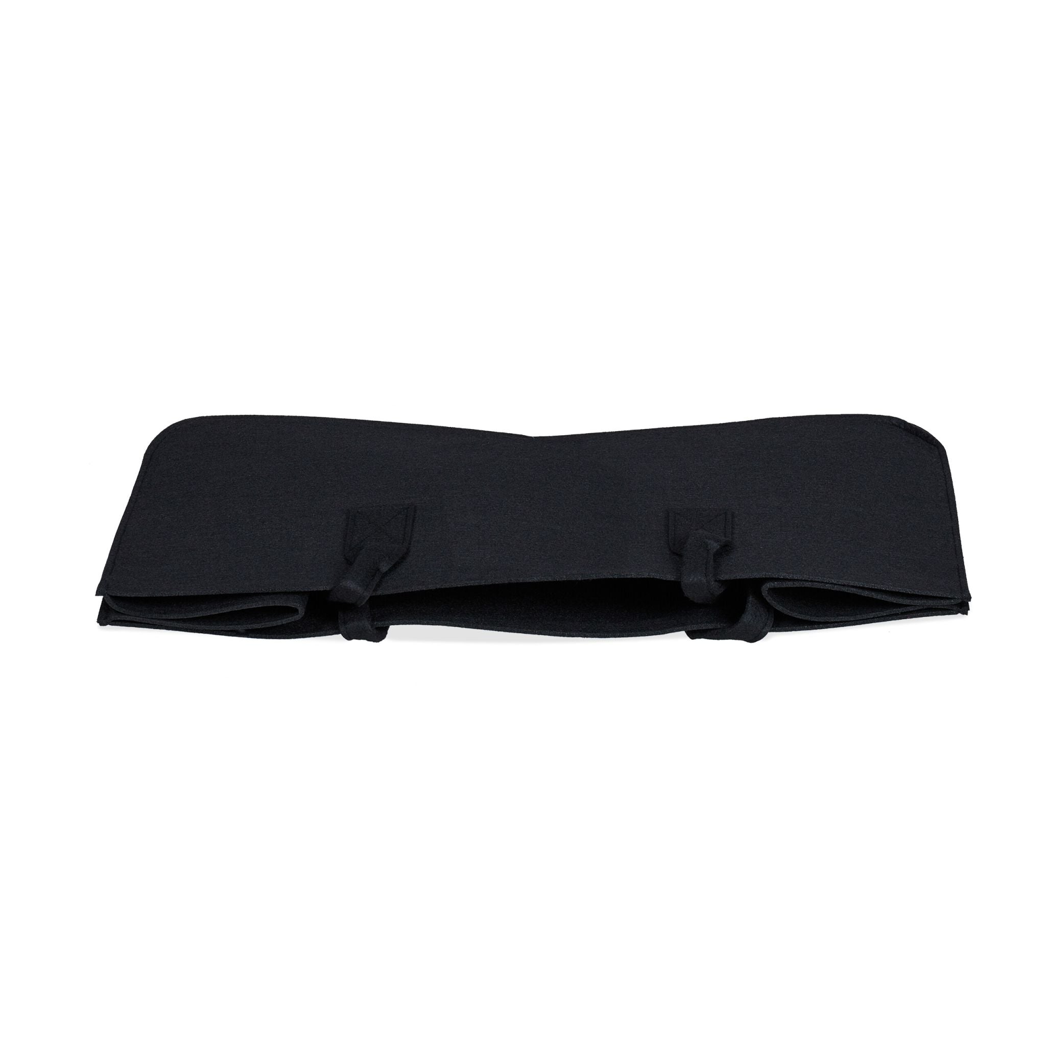 Kaminholztasche Filz 2er-Set Schwarz von Relaxdays