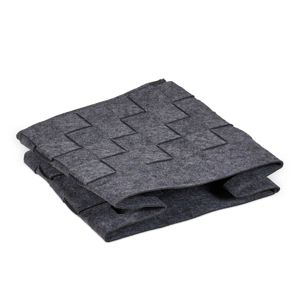 Grauer Aufbewahrungskorb Filz 2er-Set Grau von Relaxdays