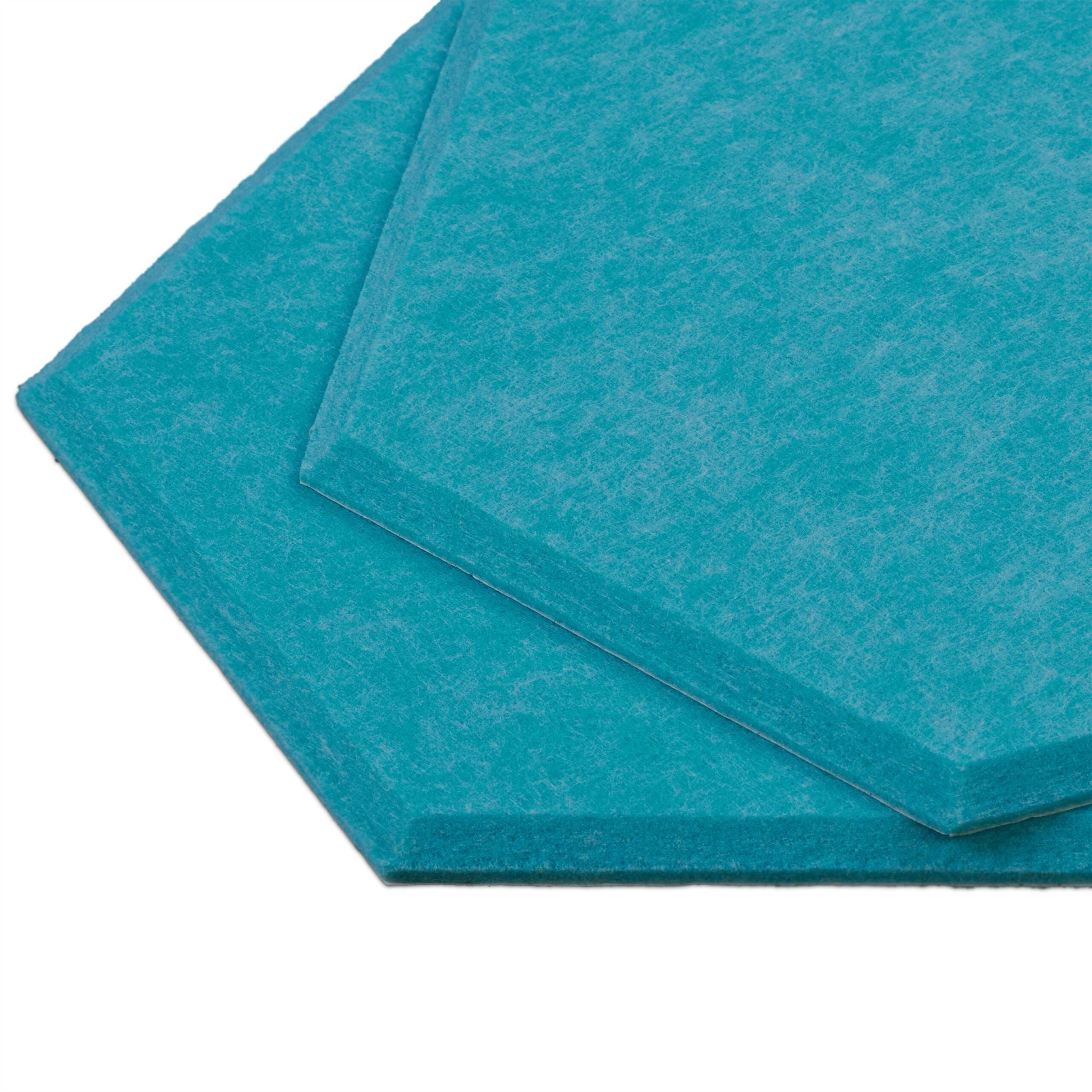 Filzpinnwand Sechsecke 6er-Set Hellblau von Relaxdays