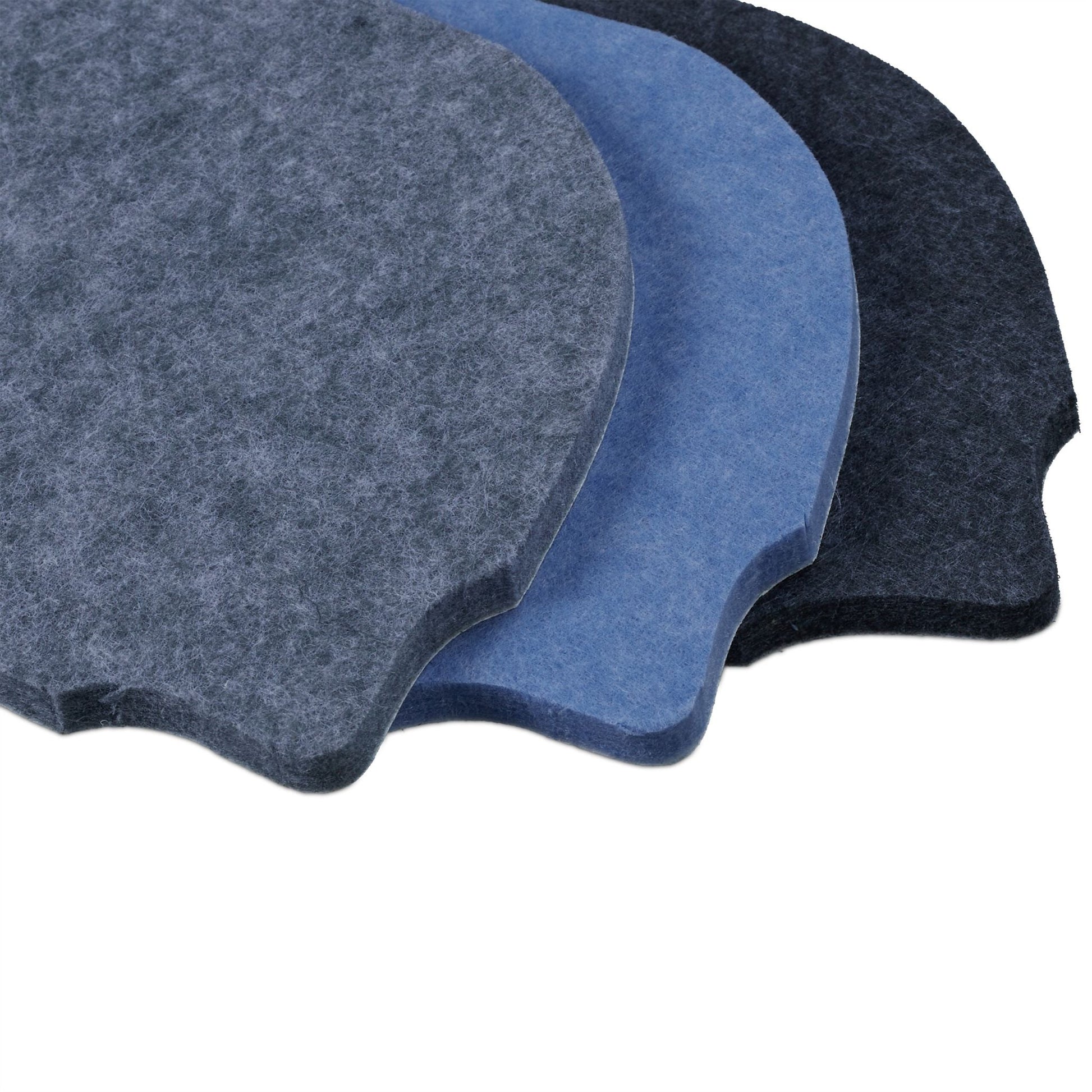 Filzpinnwand Fische 6er-Set Anthrazit-Hellblau-Grau von Relaxdays