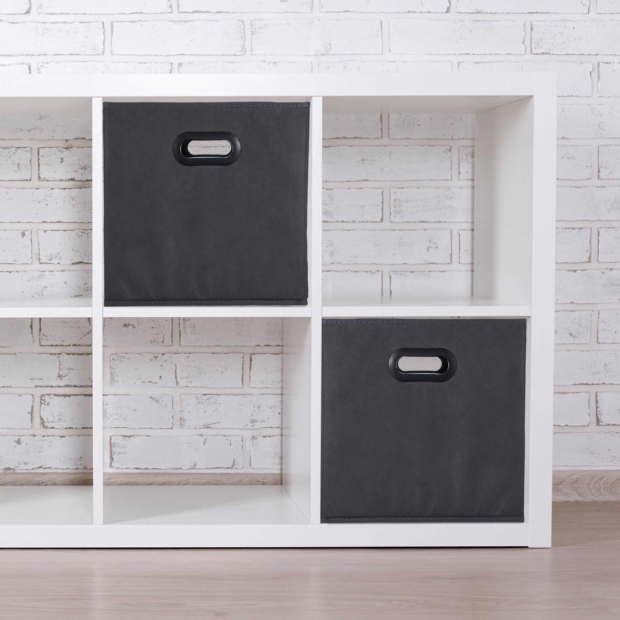 Aufbewahrungsbox in Anthrazit 4er-Set Anthrazit von Relaxdays