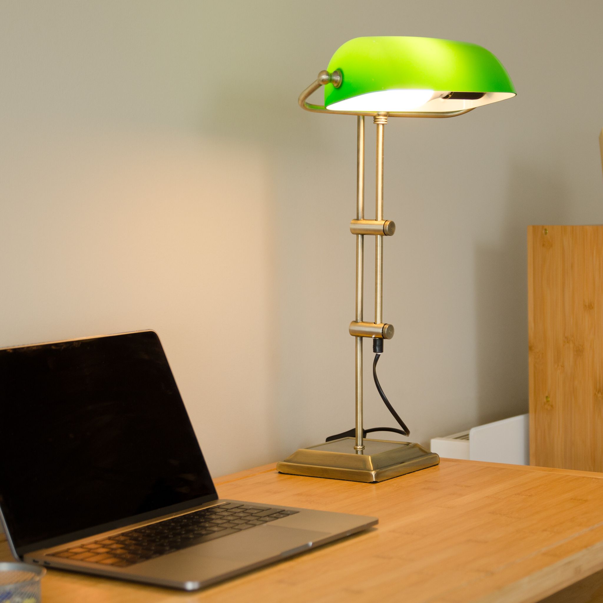 Lampenschirm für Tischlampe Grün von Relaxdays