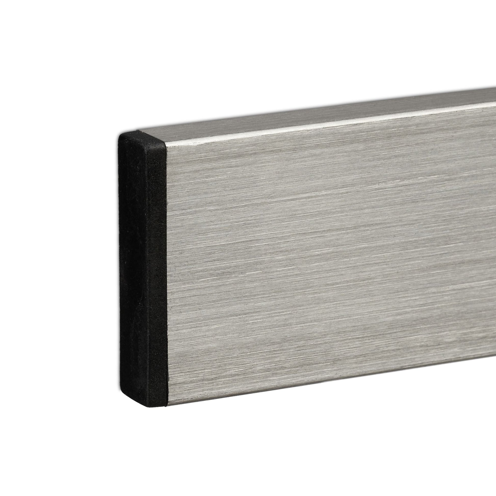 Selbstklebende Magnetleiste 30cm Schwarz-Silber von Relaxdays