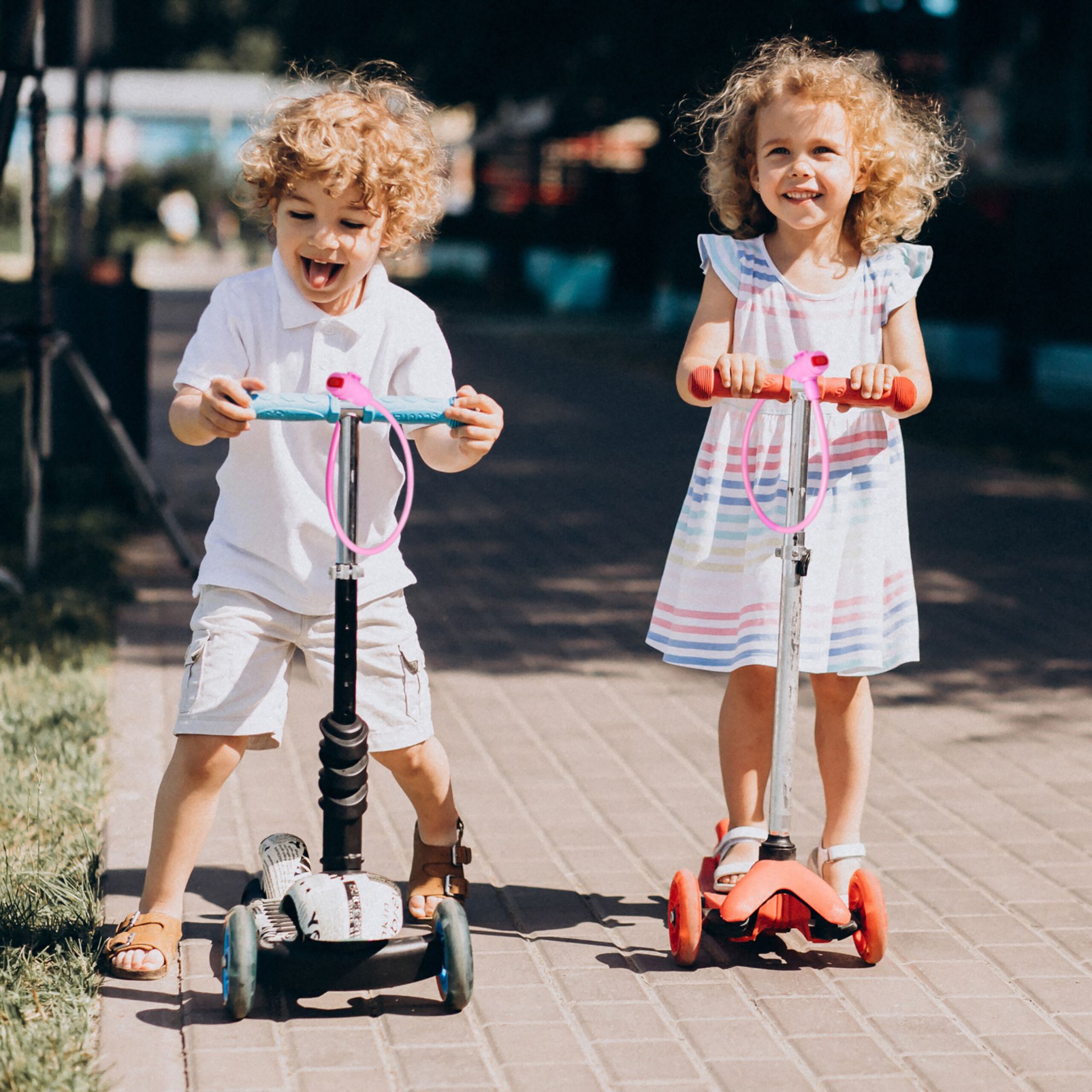 Fahrradschloss für Kinder Pink-Rot