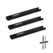 Magnetleiste Stahl 3er-Set Schwarz von Relaxdays
