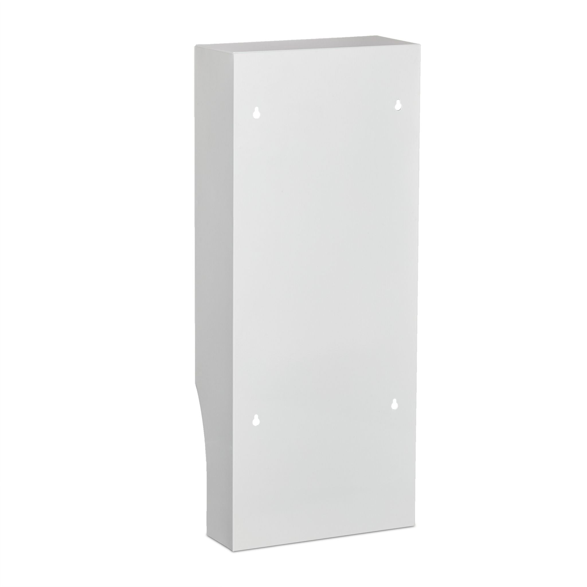 Abschliessbarer Medizinschrank Glastür Weiss-Silber-Transparent von Relaxdays