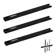 Magnetleiste 30cm 3er-Set Schwarz von Relaxdays