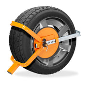 Radkralle 13–15 Zoll Orange-Schwarz-Silber von Relaxdays