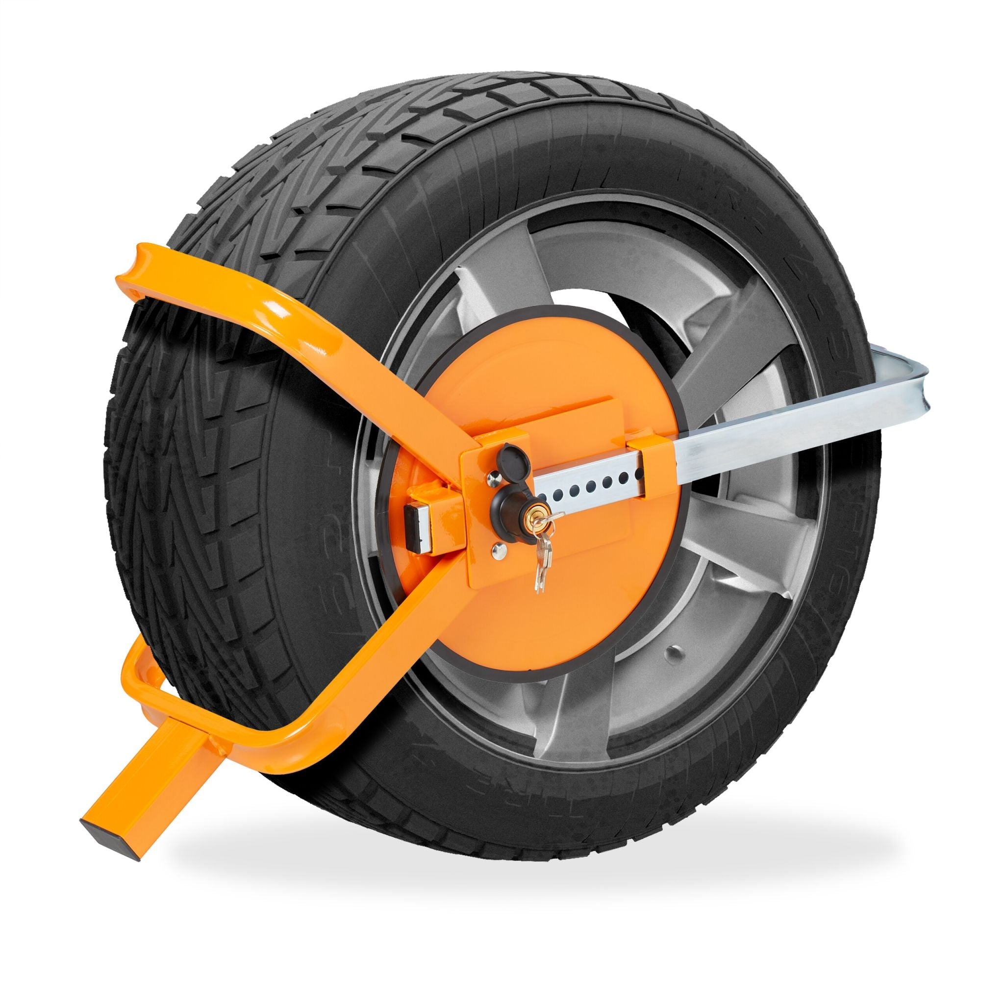 Radkralle 13–15 Zoll Orange-Schwarz-Silber von Relaxdays