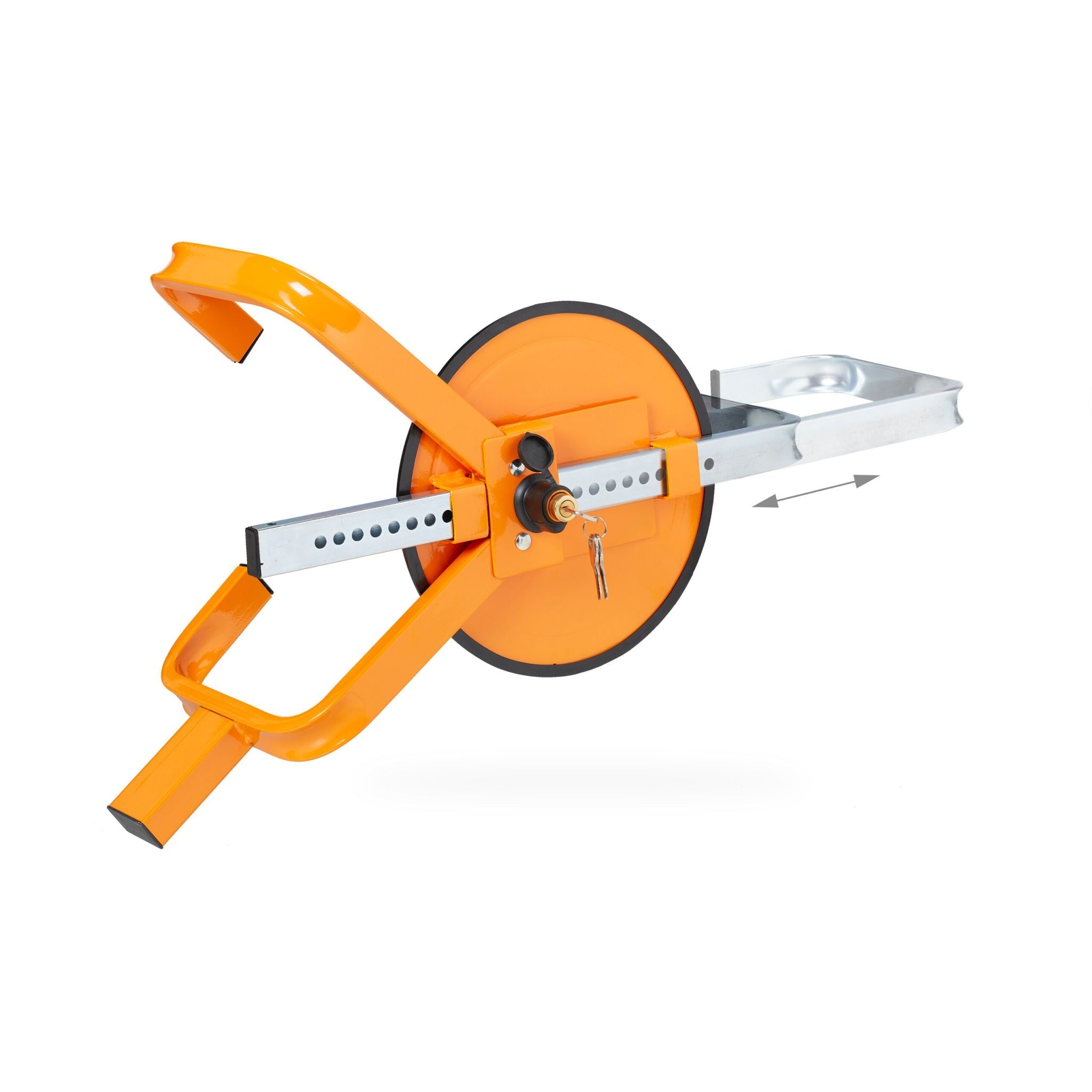 Radkralle 13–15 Zoll Orange-Schwarz-Silber von Relaxdays