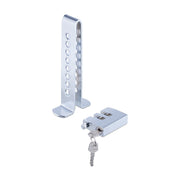 Pedalschloss Auto Silber von Relaxdays