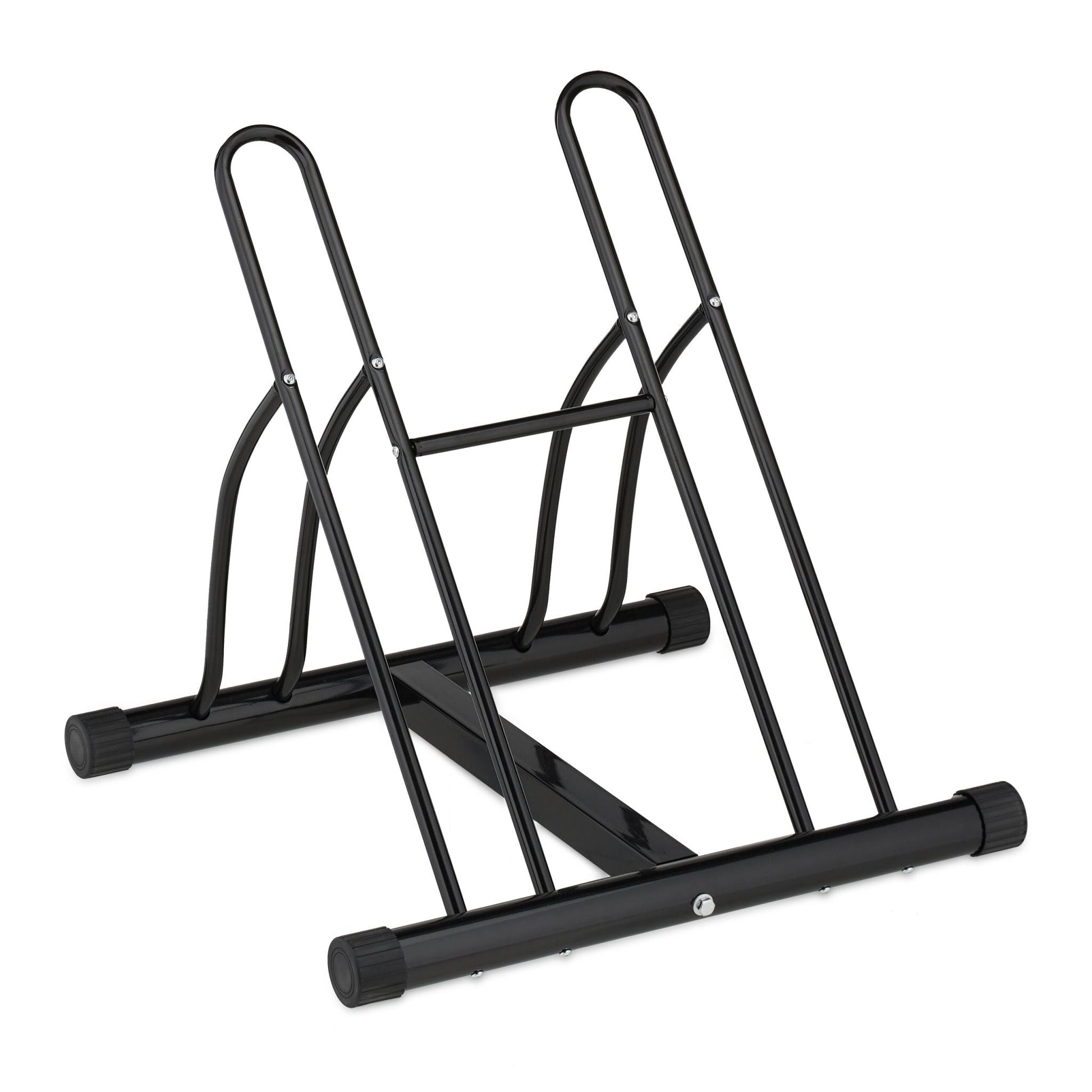 Fahrradständer für 2 Fahrräder Schwarz von Relaxdays