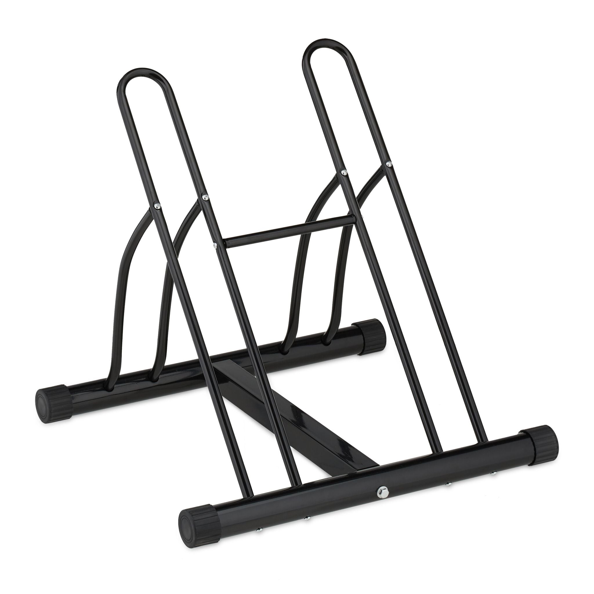 Fahrradständer für 2 Fahrräder Schwarz von Relaxdays