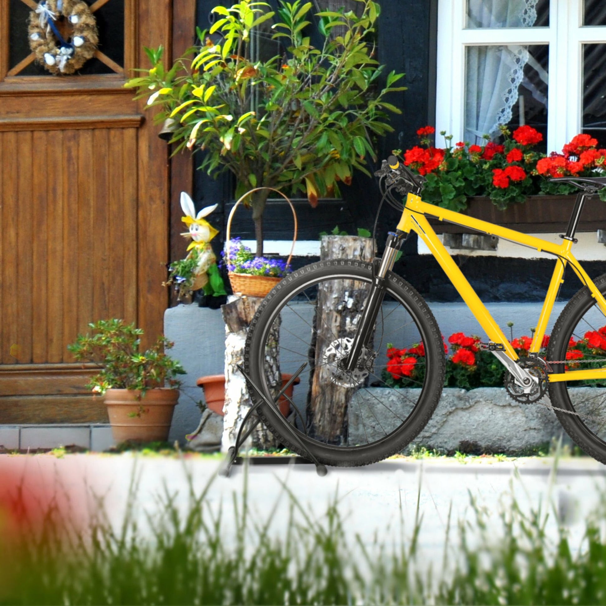 Fahrradständer für 2 Fahrräder Schwarz von Relaxdays