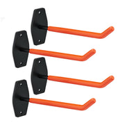 Reifenhalter für Wandmontage 4er-Set Orange-Schwarz von Relaxdays