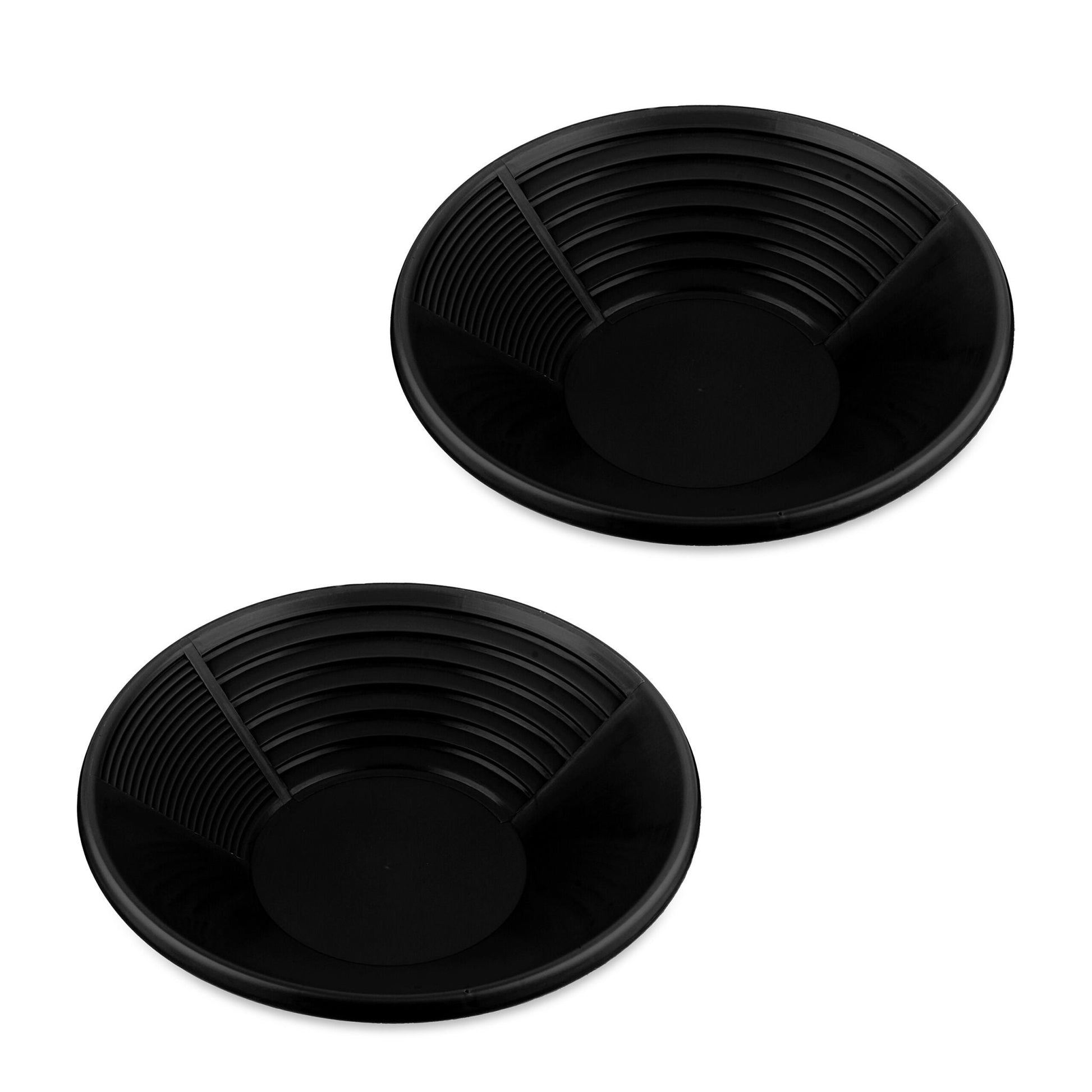 Goldwaschpfanne 2er-Set Schwarz von Relaxdays