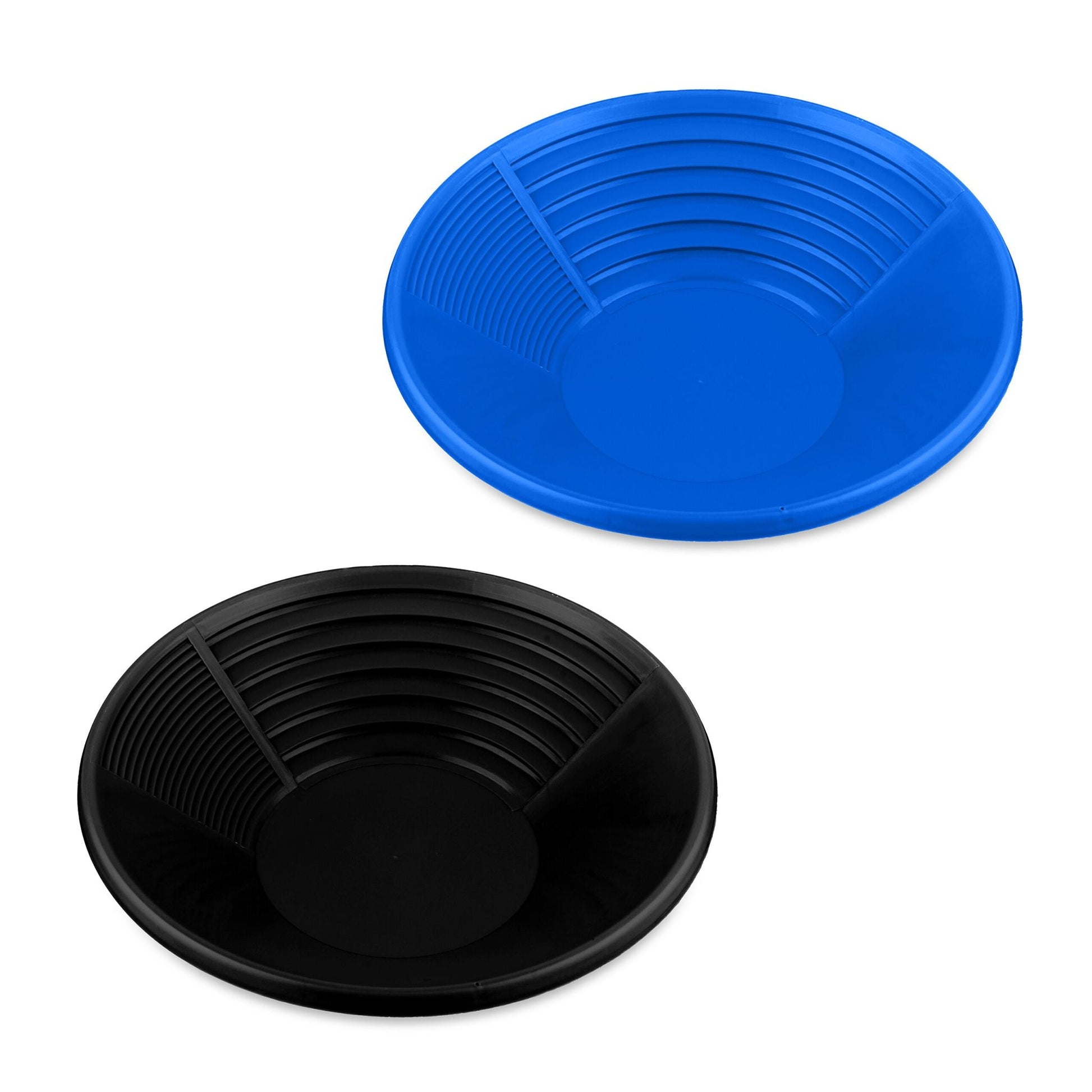 Goldwaschpfanne 2er-Set Blau-Schwarz von Relaxdays
